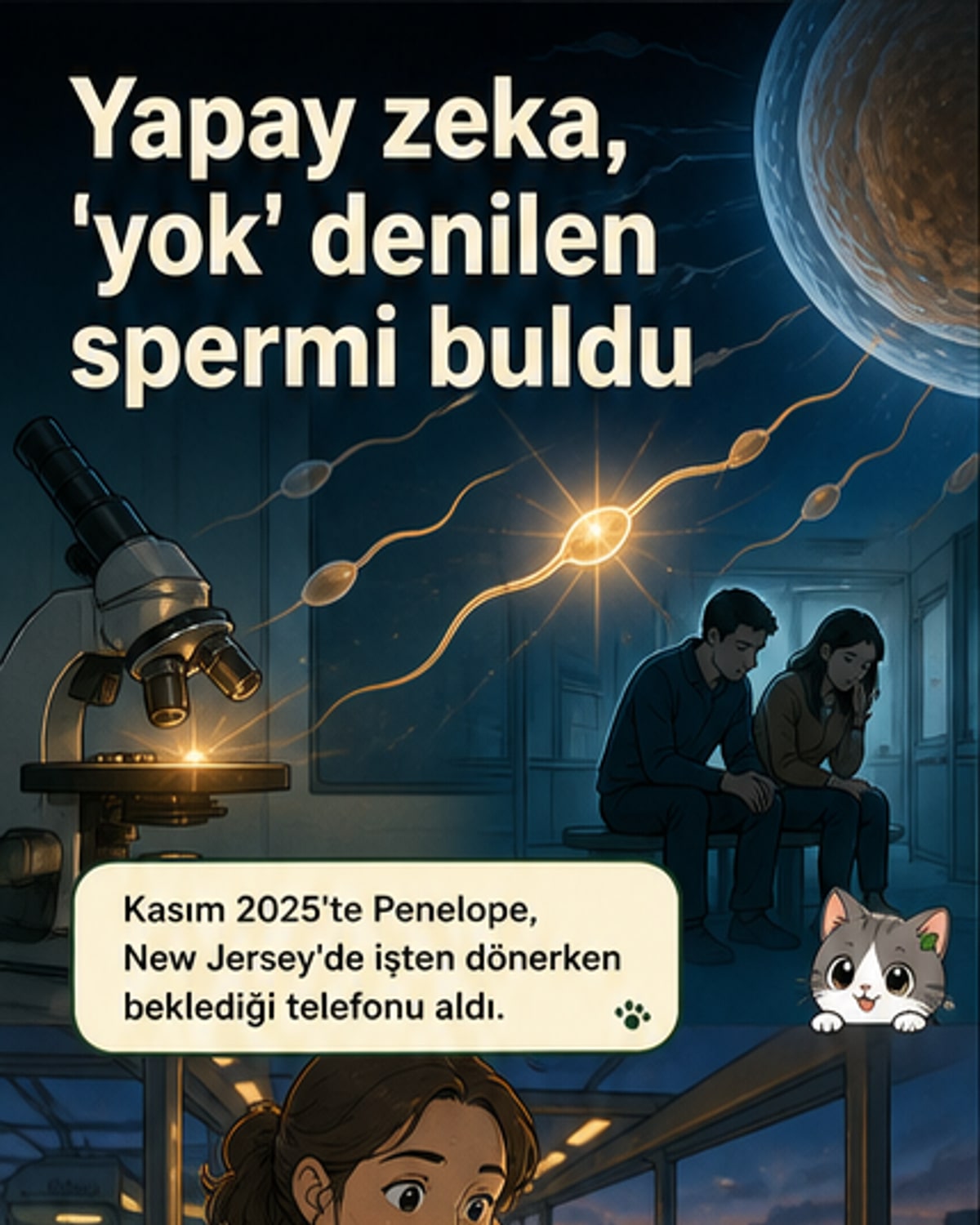 Yapay zekayla 'gizli' spermler bulundu
