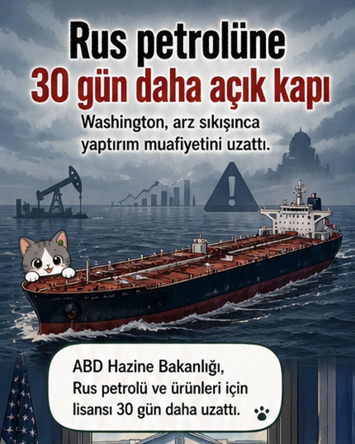 ABD, Rus petrolü alımını 30 gün daha uzattı