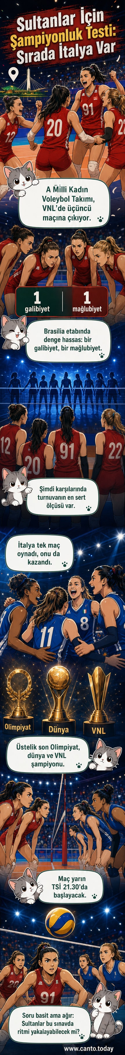 Türkiye ve İtalya kadın milli voleybol takımları karşı karşıya, file üzerinde top hareket halinde