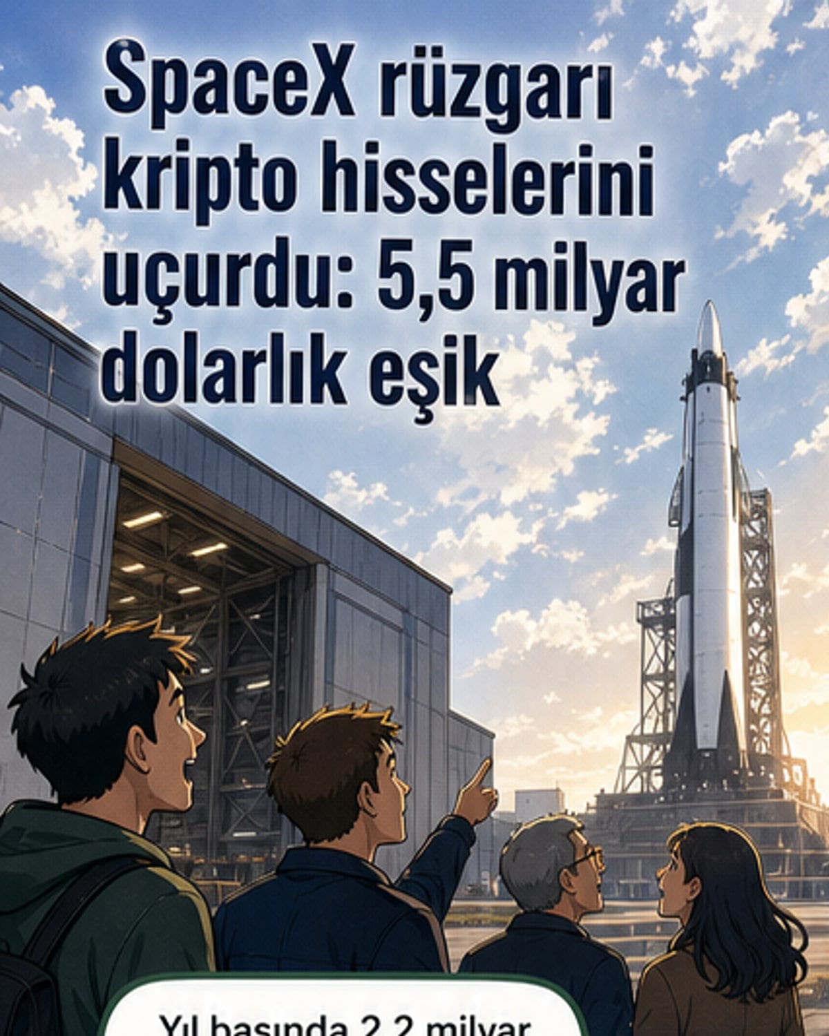 SpaceX hisseleri kriptoya damgasını vurdu