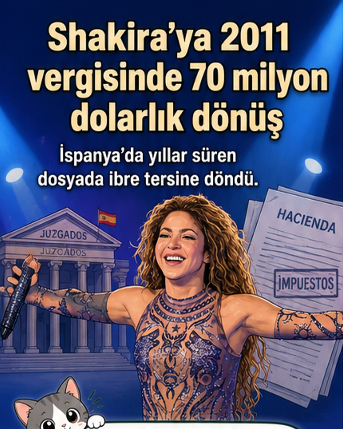 Shakira'ya 70 milyon dolar geri ödeme