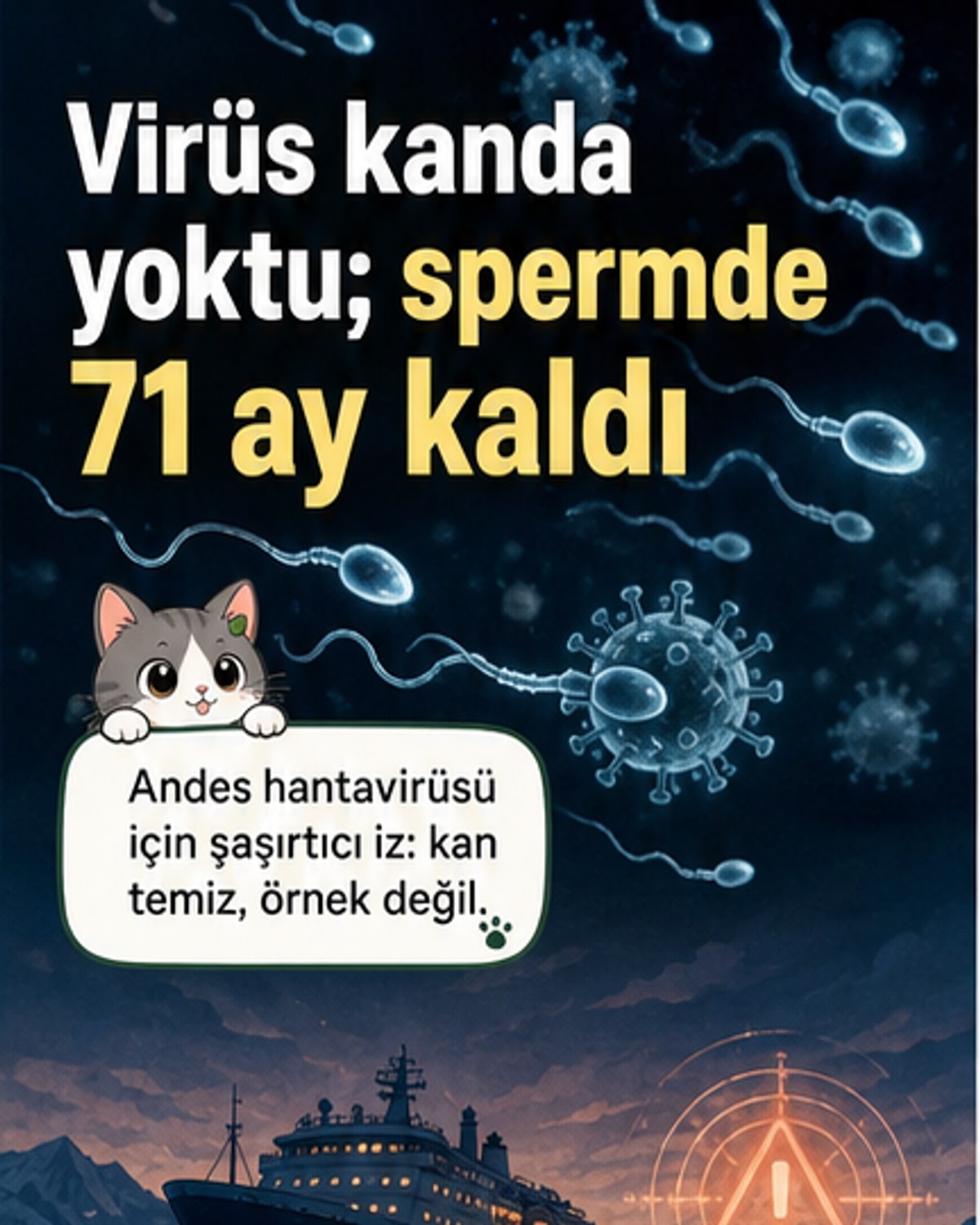 Hantavirüs spermde 71 ay kalabilir