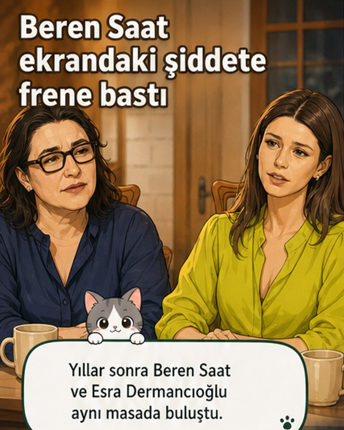 Beren Saat'ten dizi şiddetine eleştiri