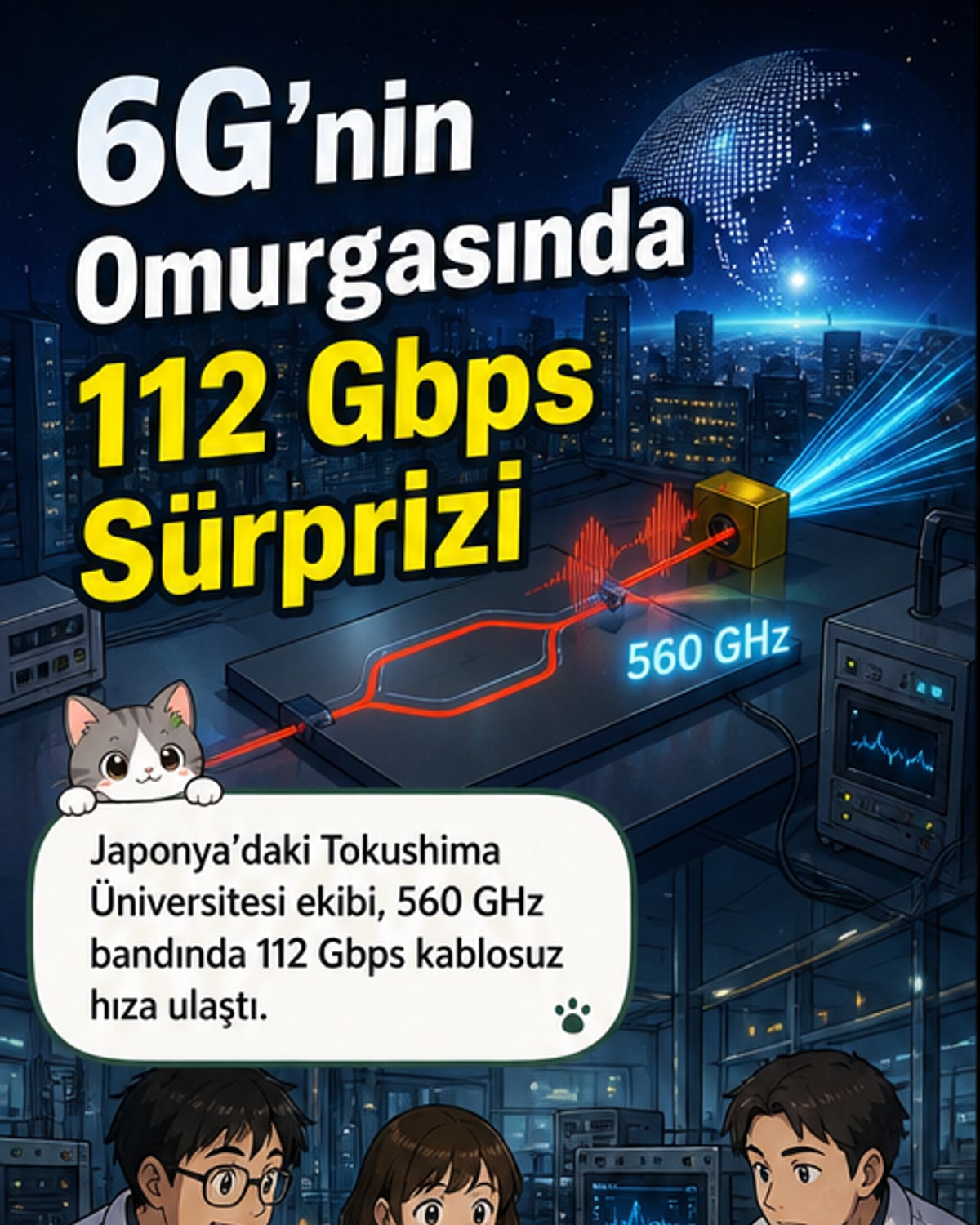 6G için yeni kablosuz hız rekoru