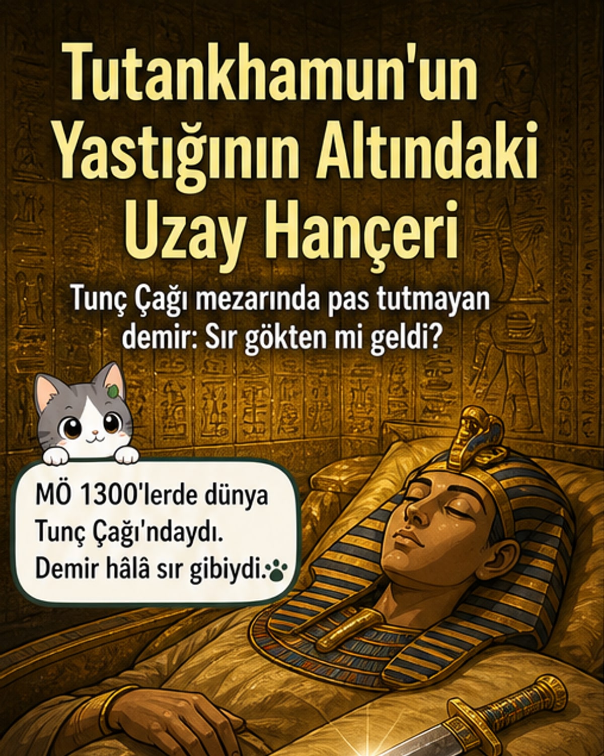Firavun'un mezarında uzaydan gelen hançer