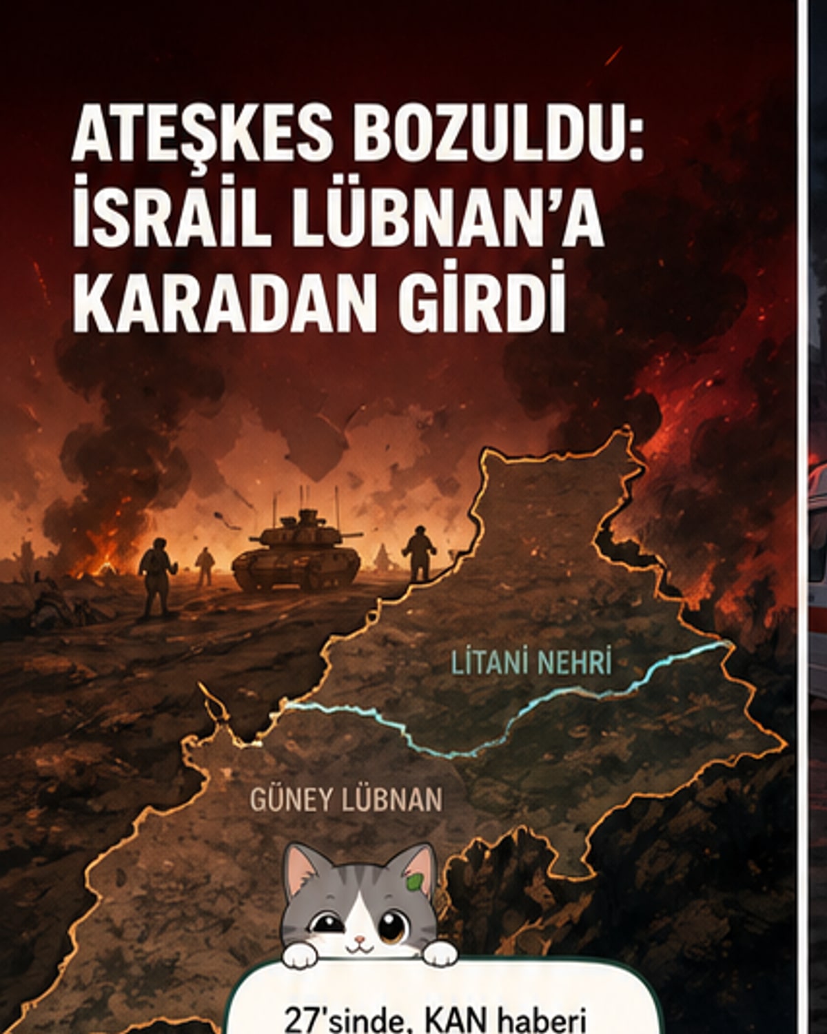 İsrail, ateşkesi bozarak Lübnan’a kara saldırısı başlattı