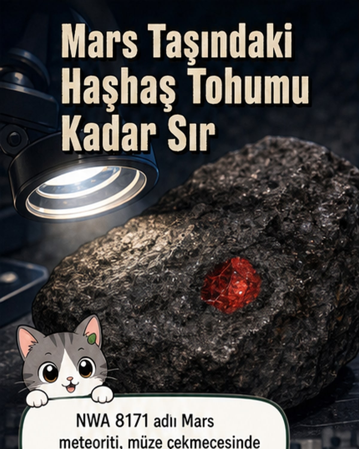 Mars meteoritinde görülmemiş mineral