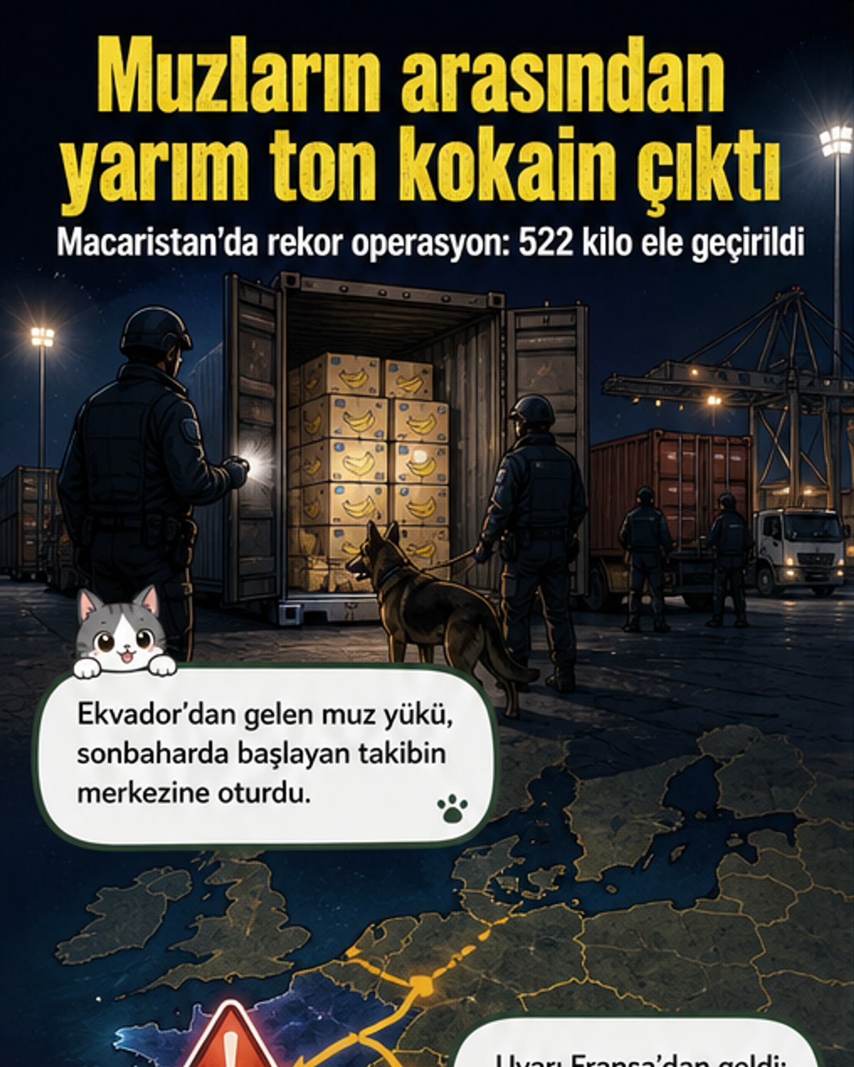 Muzlar arasında gizlenen rekor miktarda kokain