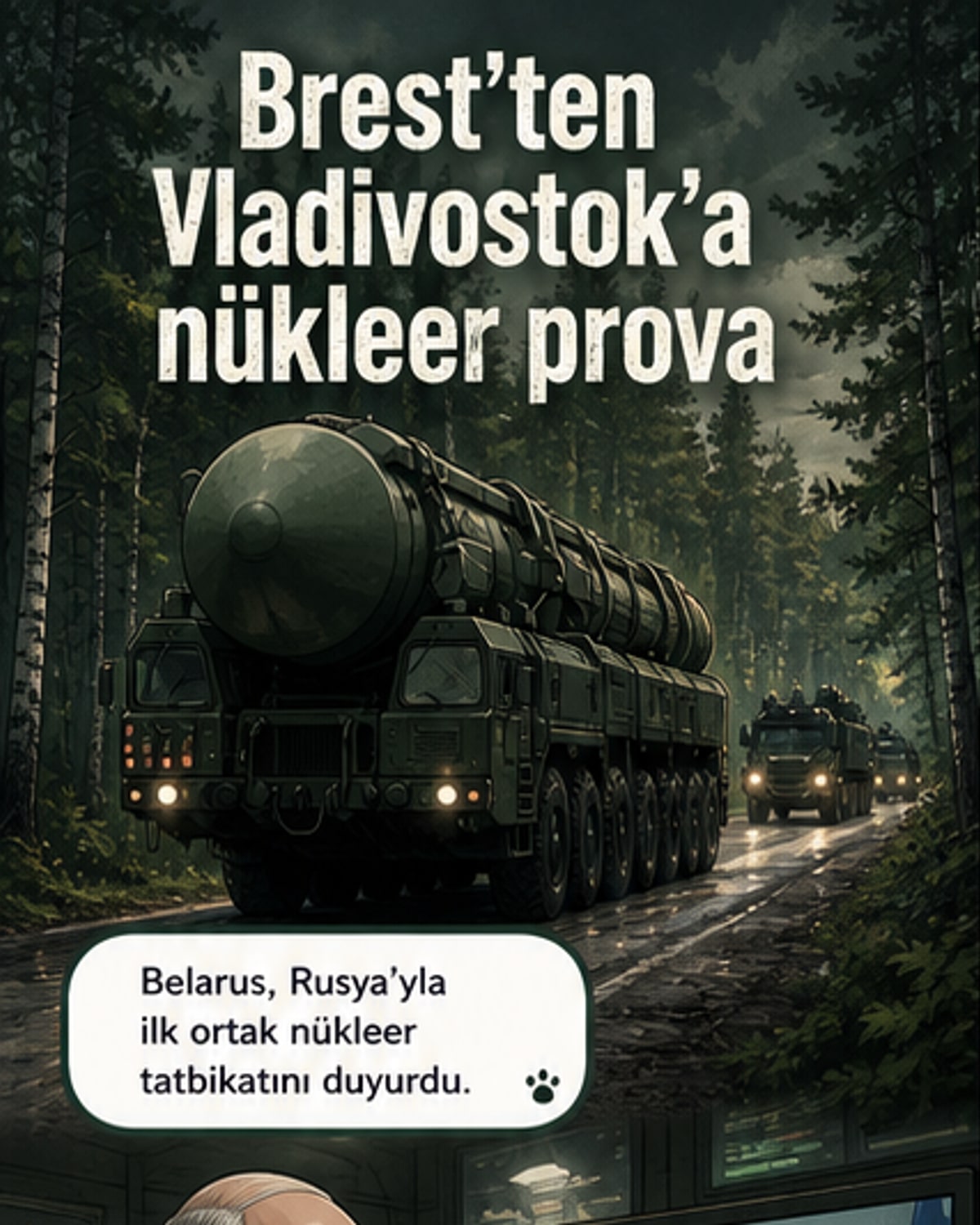 Rusya ve Belarus ilk kez ortak nükleer tatbikat yaptı