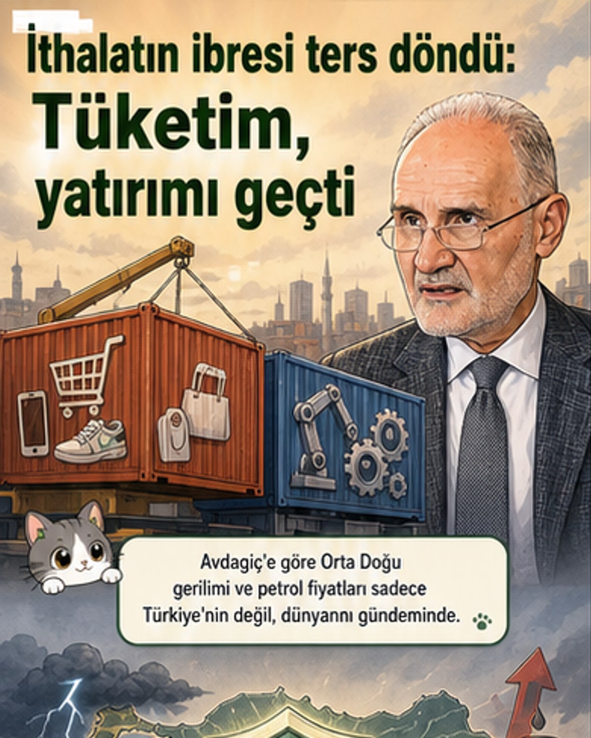 Tüketim ithalatı ilk kez yatırım mallarını geçti
