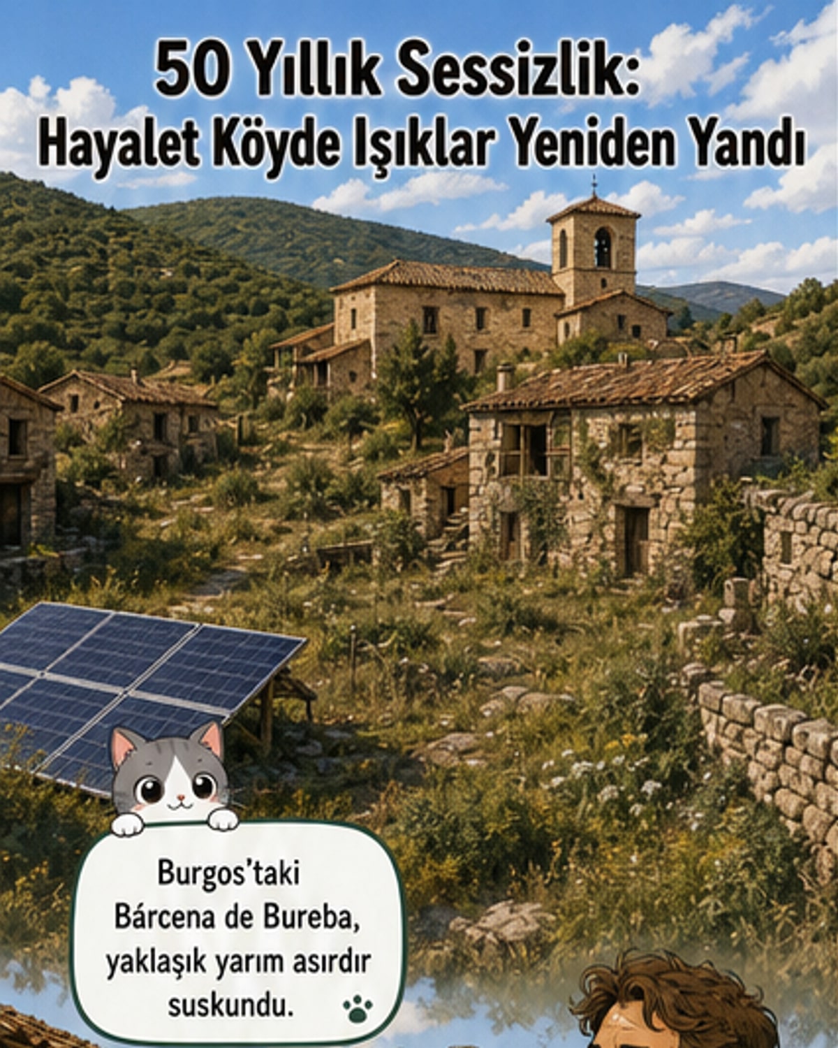 50 yıldır terk edilen köy, bir çiftin elinde yeniden canlandı