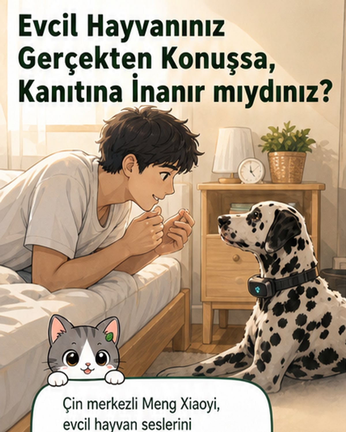 Evcil hayvanınız konuşuyor mu?