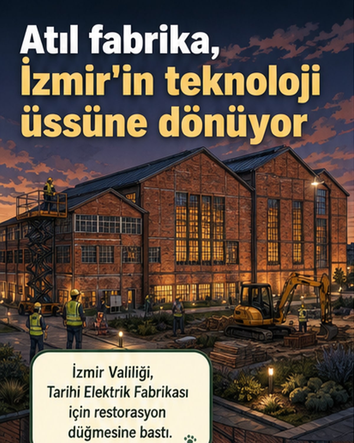 Tarihi fabrika, teknoloji merkezine dönüşecek