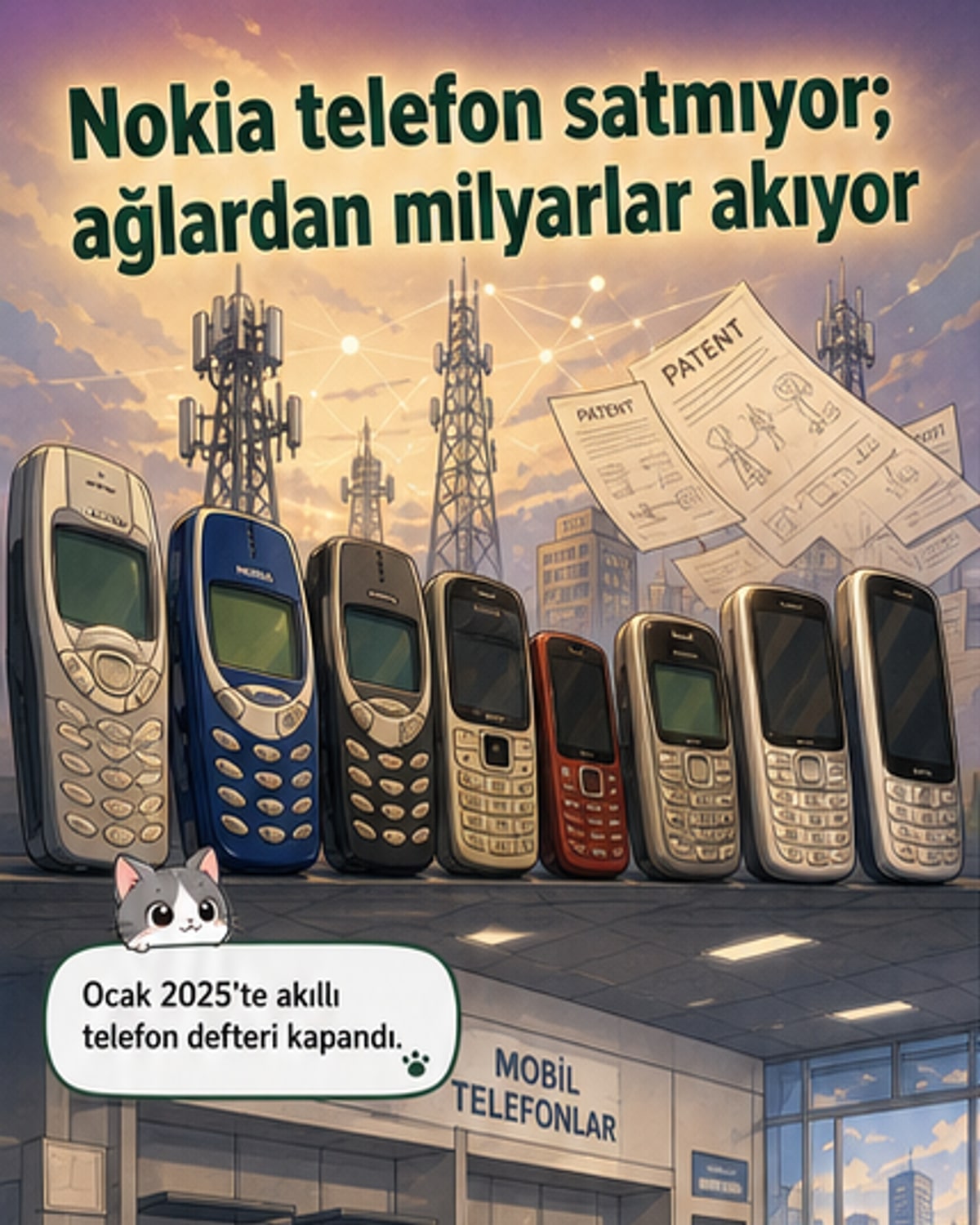 Nokia, telefon üretmeden milyarlar kazanıyor