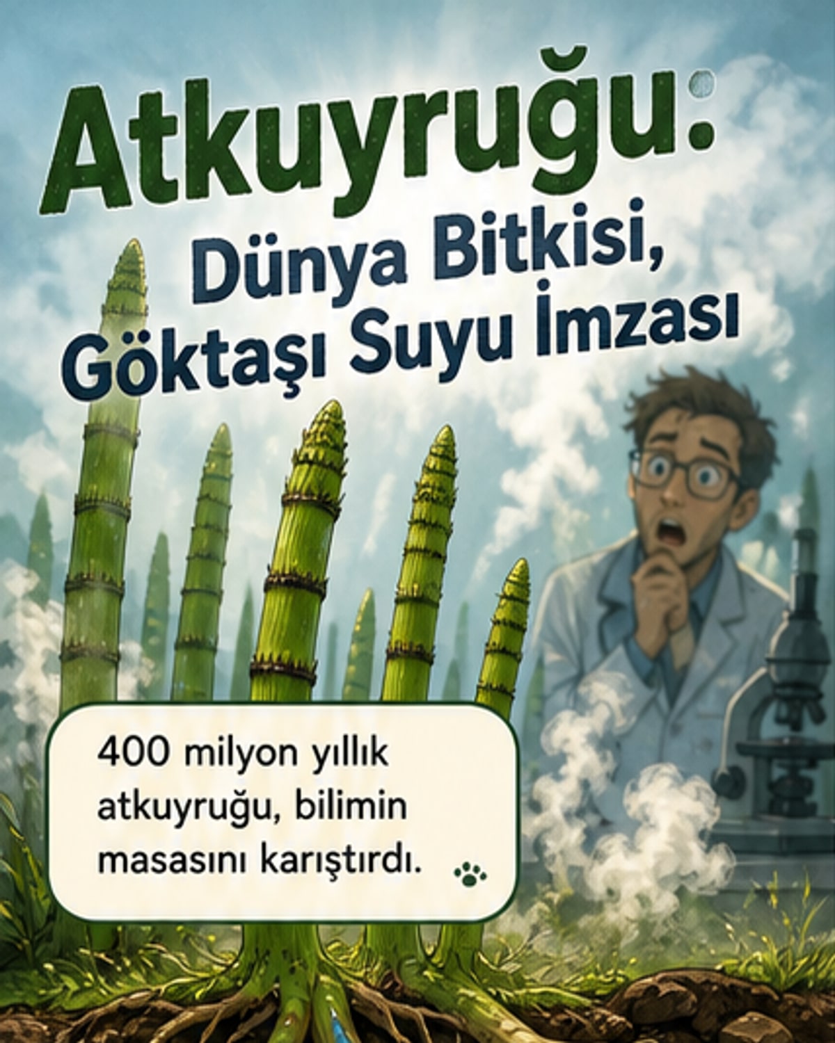 400 milyon yıllık bitki 'uzay suyu' üretiyor