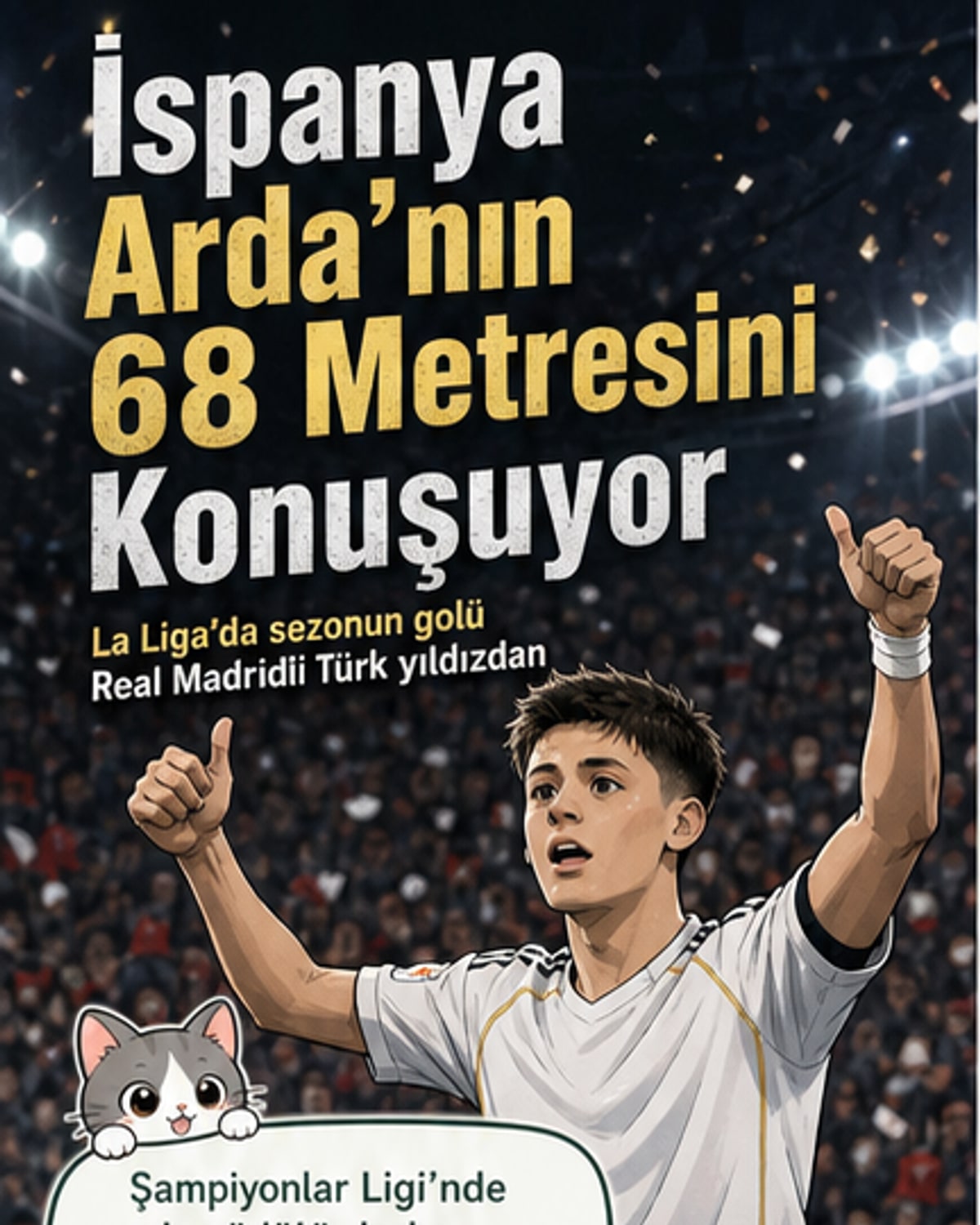 68 metreden gol: Arda Güler’in harikası