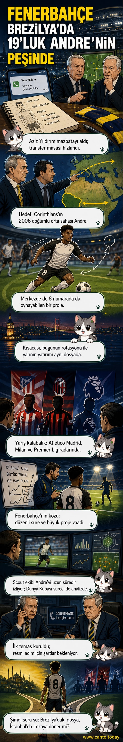 Fenerbahçe forması tutan bir taraftar, elinde 'Yeni Alex' yazılı bir pankartla statta coşku içinde.