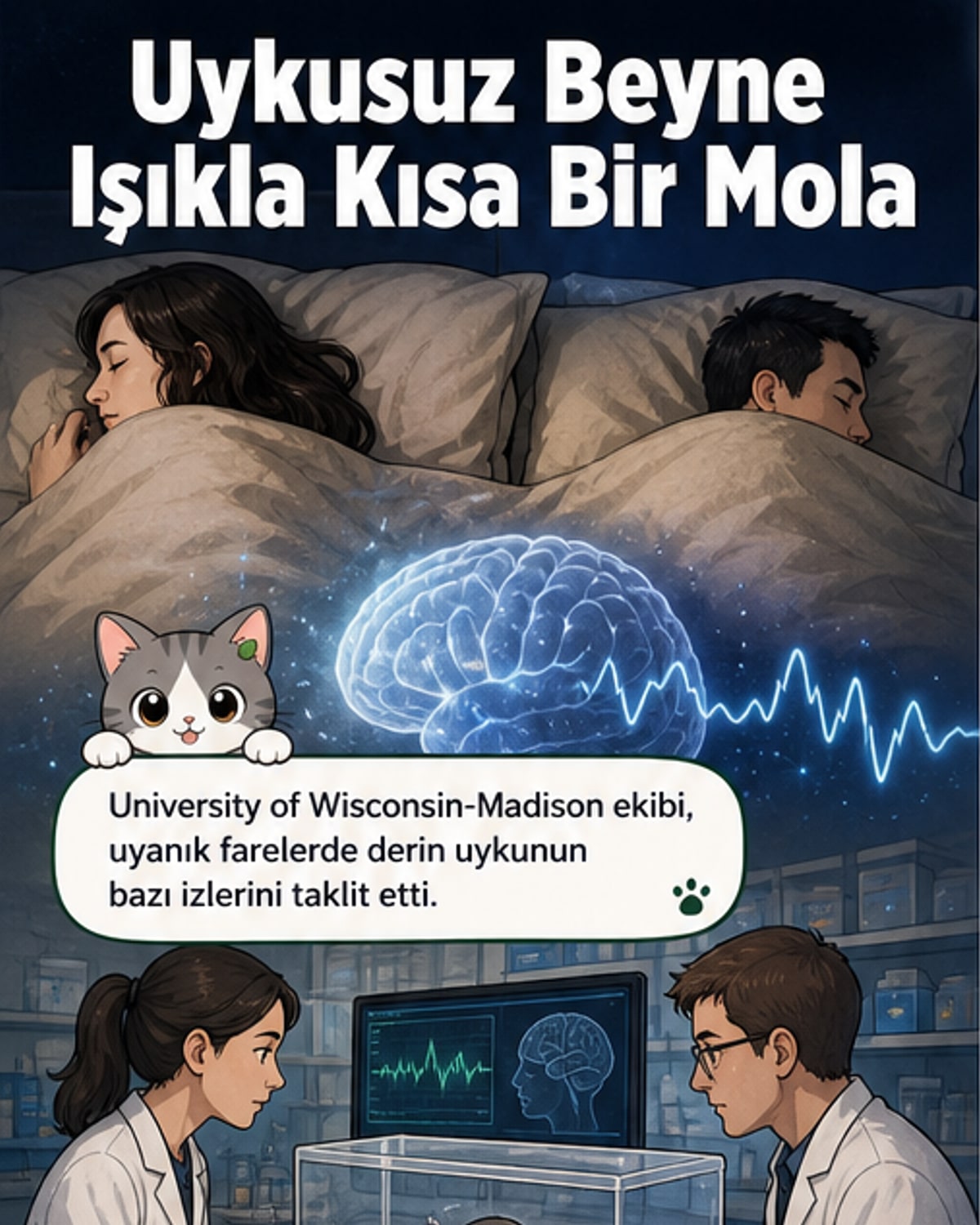 Uykunun etkisi uyumadan yeniden üretildi
