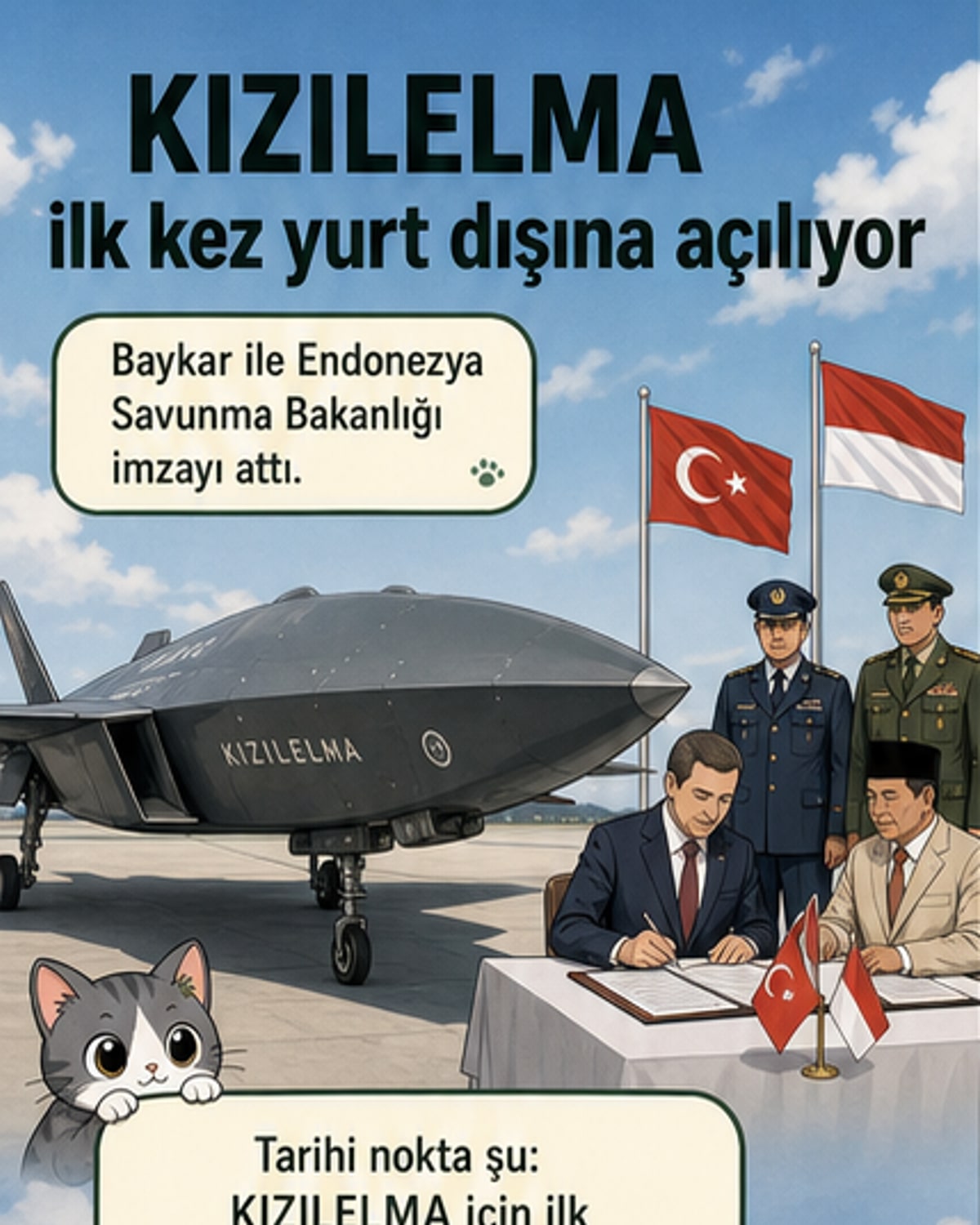 Bayraktar KIZILELMA, Endonezya'ya gidiyor