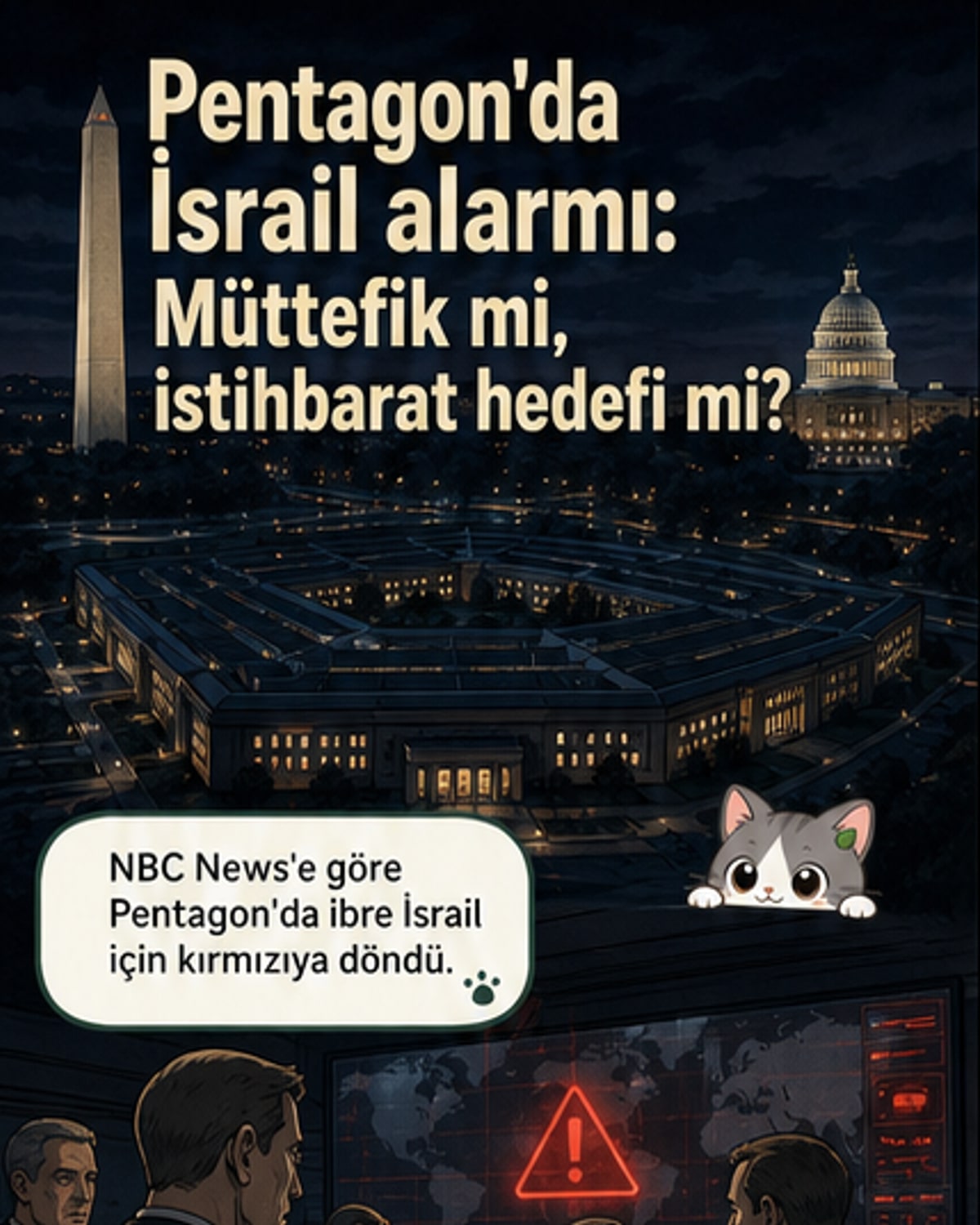 Pentagon'da İsrail'e karşı kırmızı alarm