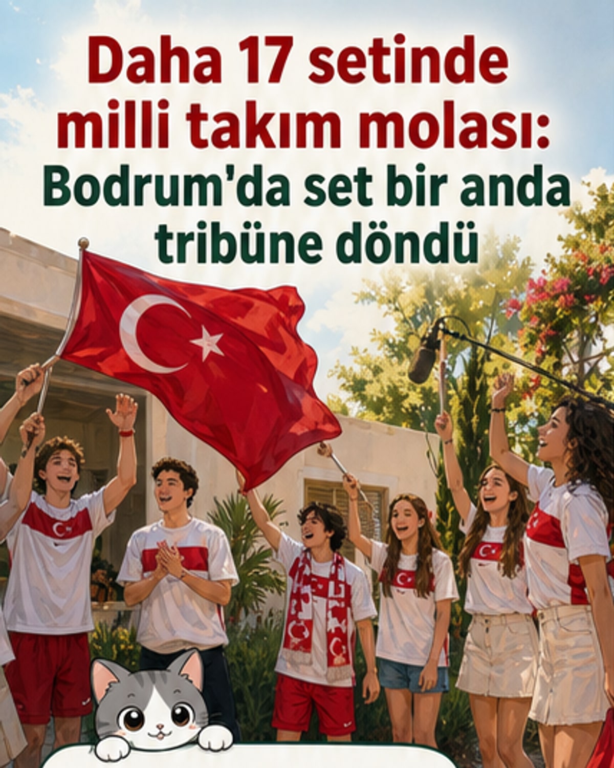 Set bir anda stadyum oldu