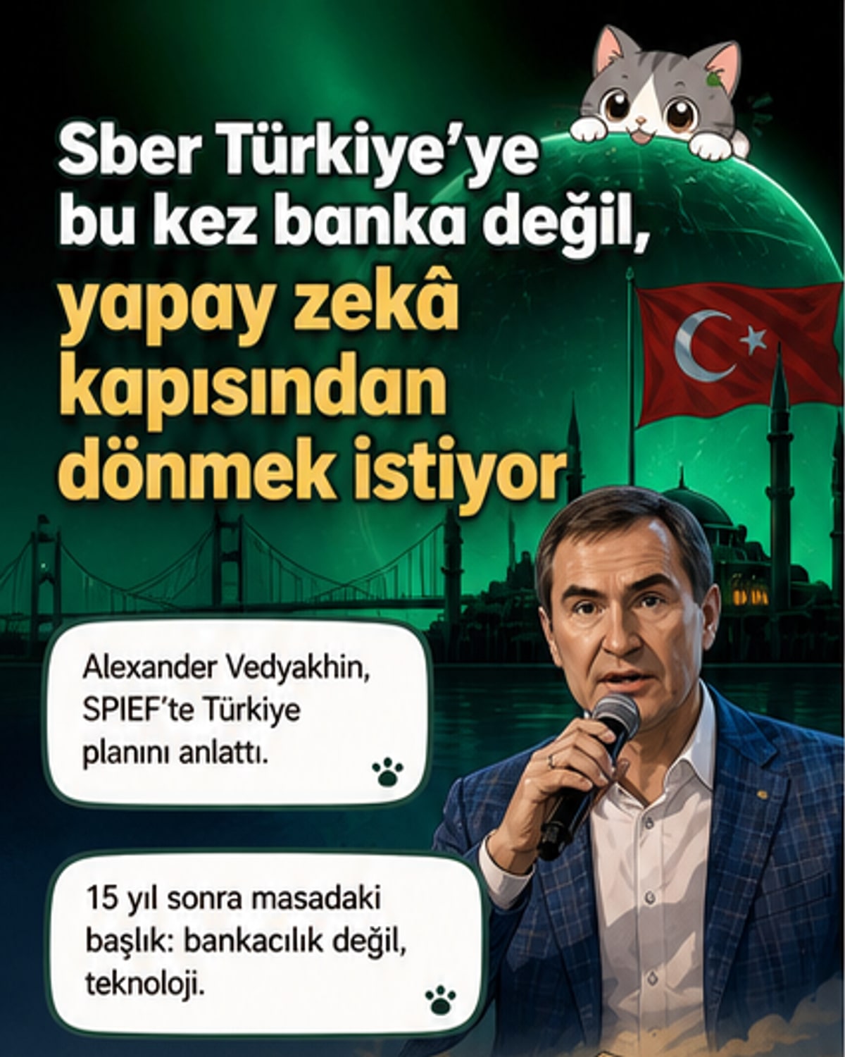 Rusya'nın en büyük bankası Türkiye'ye yapay zeka ile dönüyor