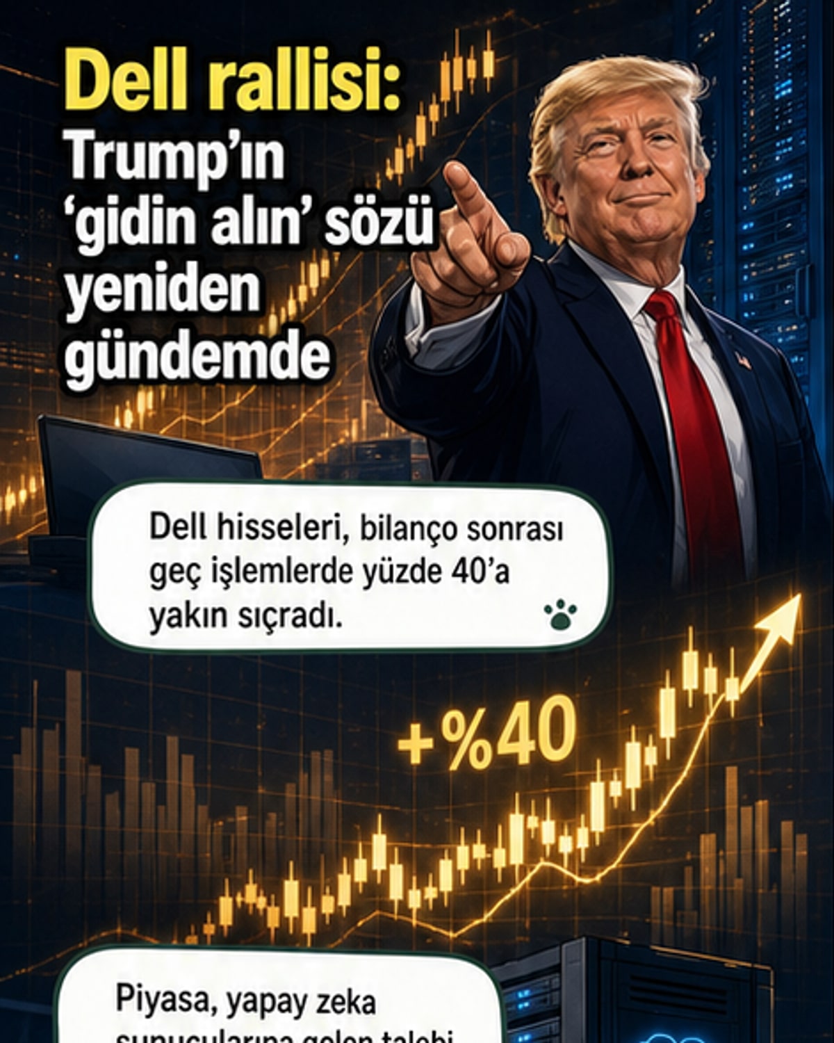 Dell hisseleri %40 fırladı