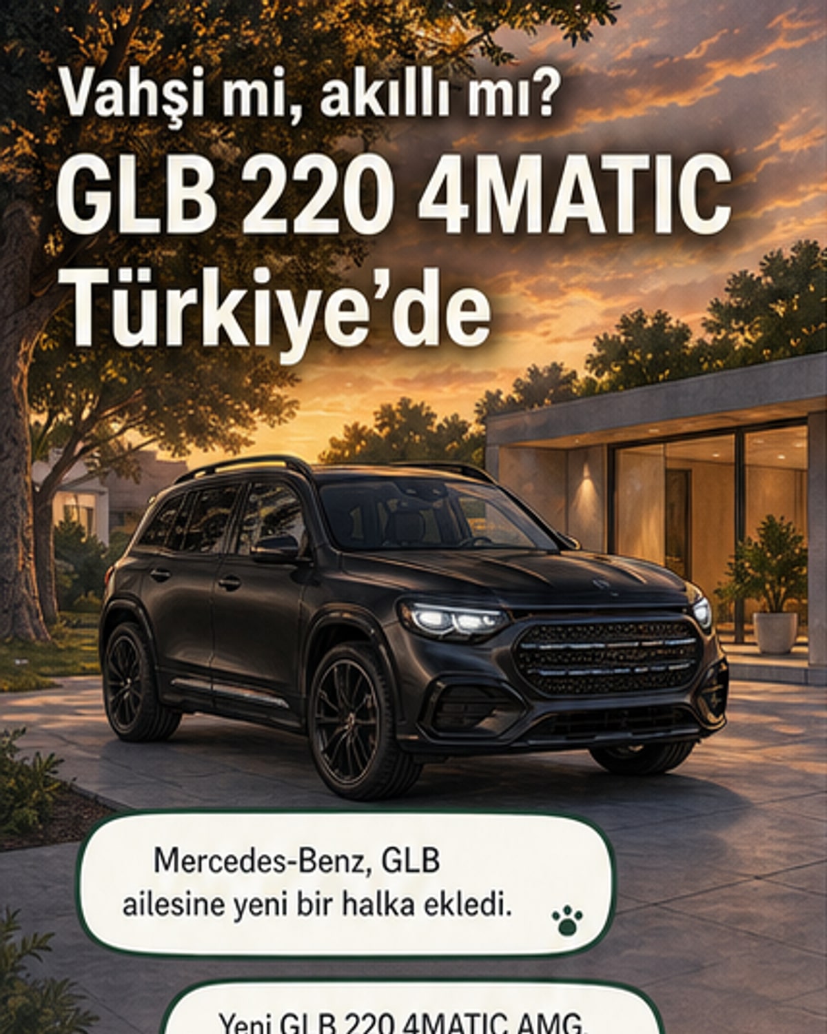 Yeni GLB 220 4MATIC Türkiye'de
