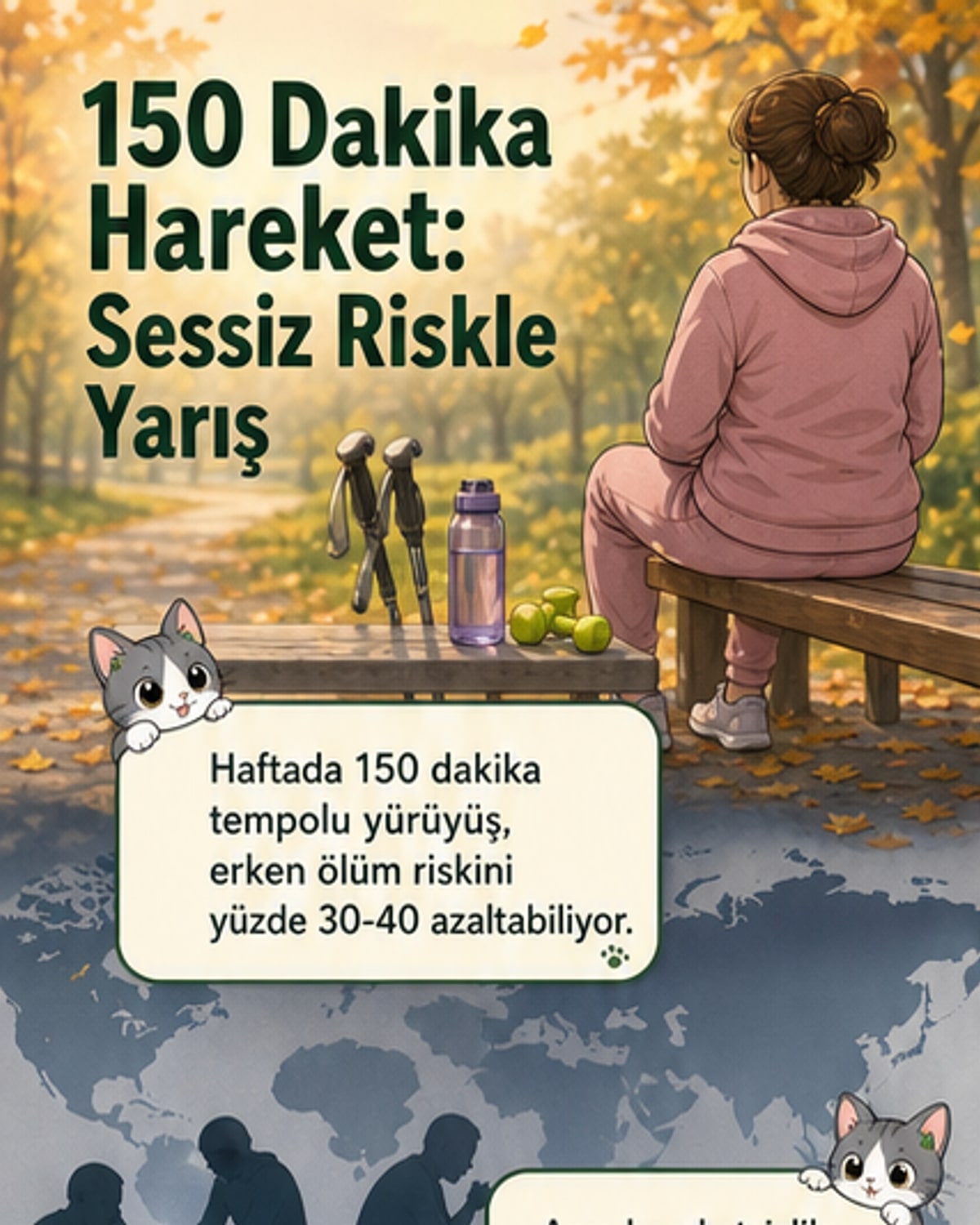 Hareketsizlik her yıl milyonlarca can alıyor