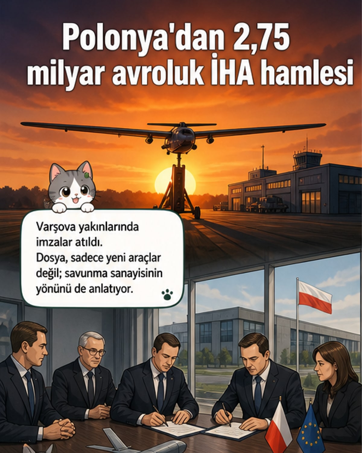 Polonya'da 2,75 milyar avroluk İHA anlaşması