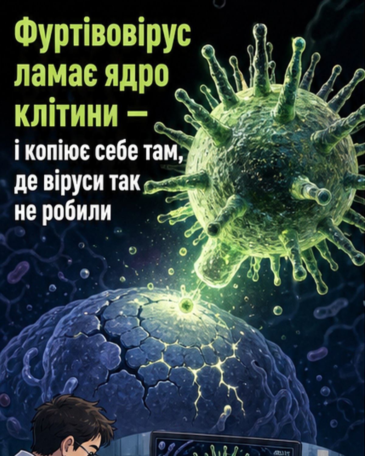 Новий гігантський вірус розмножується інакше