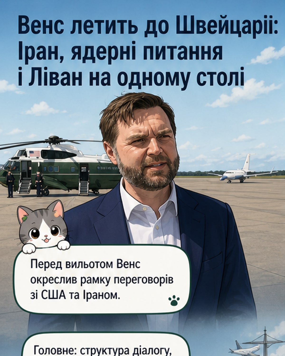 Венс назвав пріоритети переговорів з Іраном