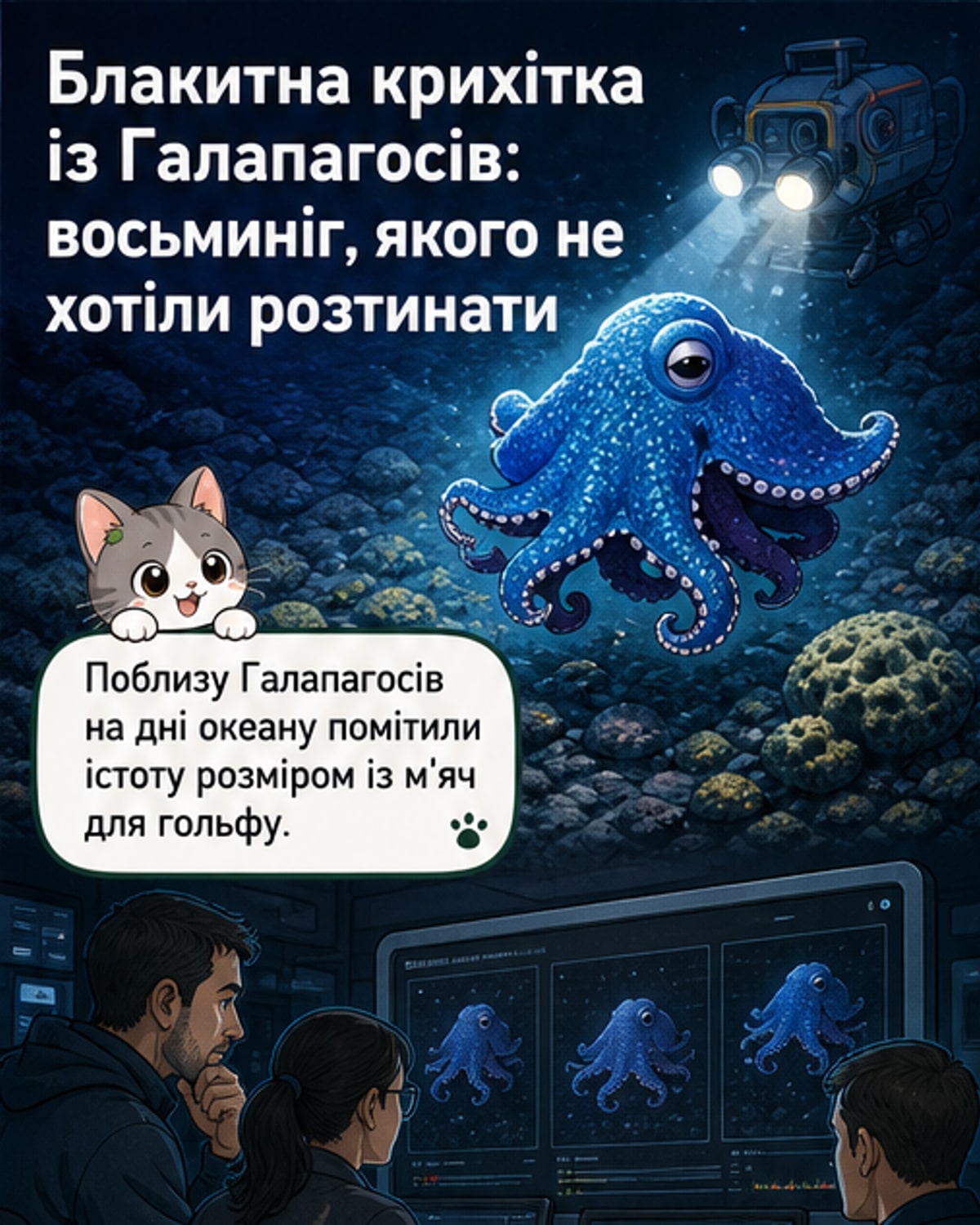 Відкрито новий вид восьминога