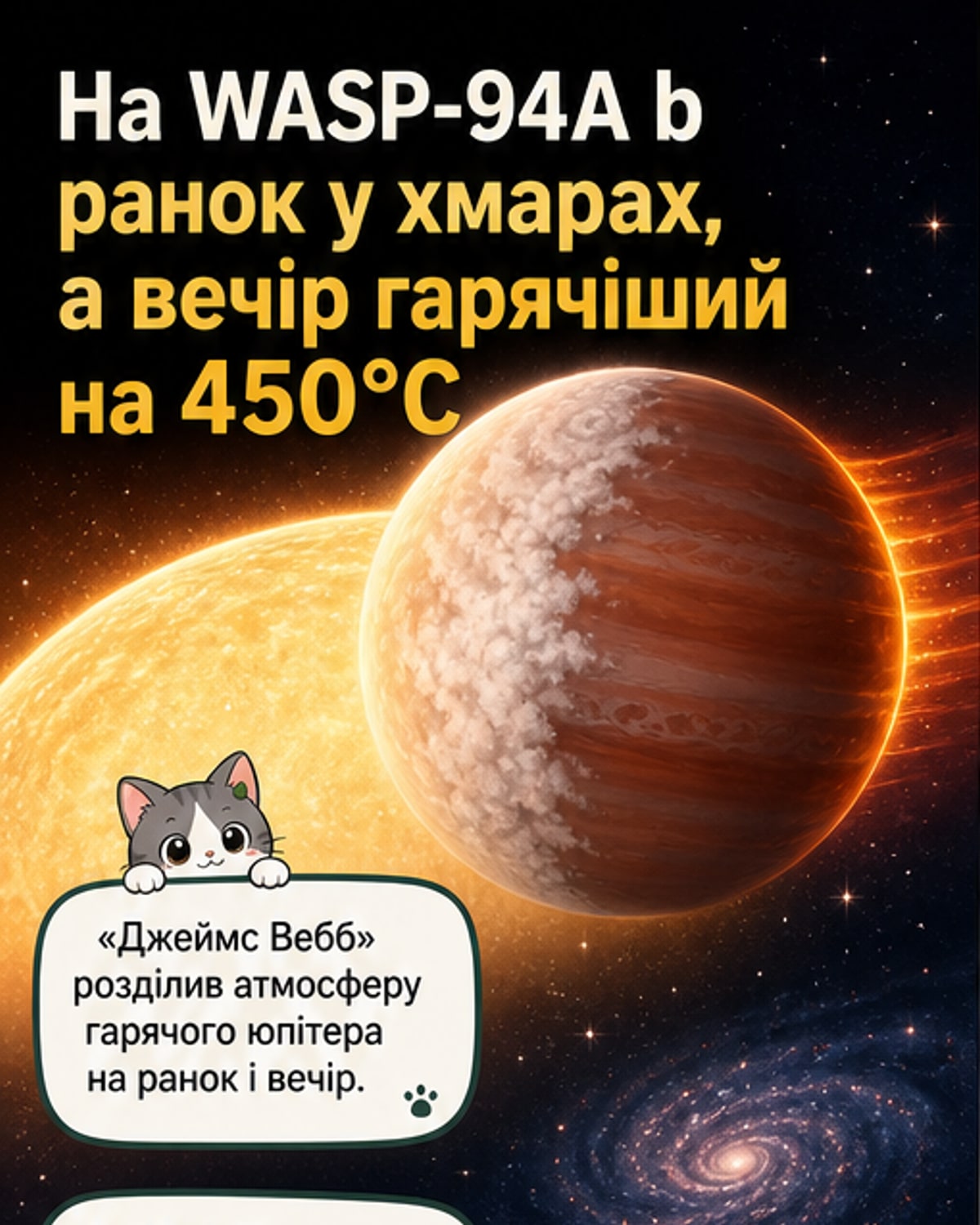 На екзопланеті — хмарні ранки, ясні вечори