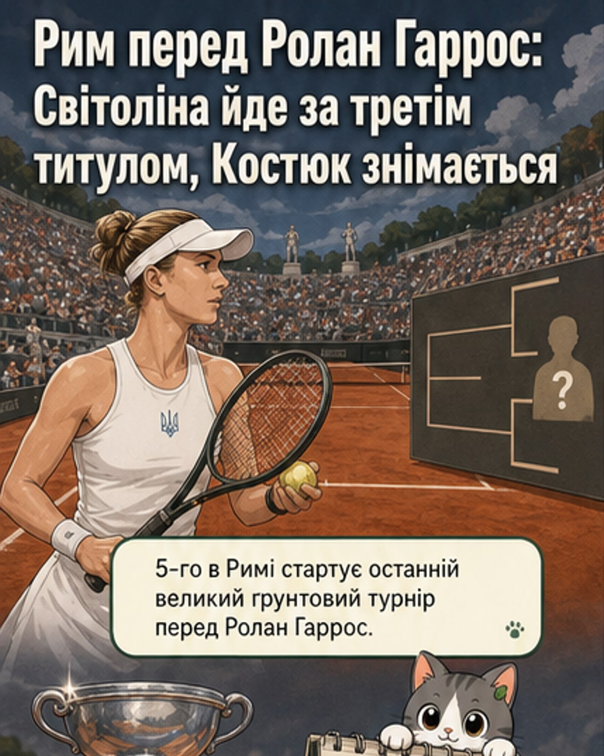 Світоліна бореться за третій титул, Костюк знялася