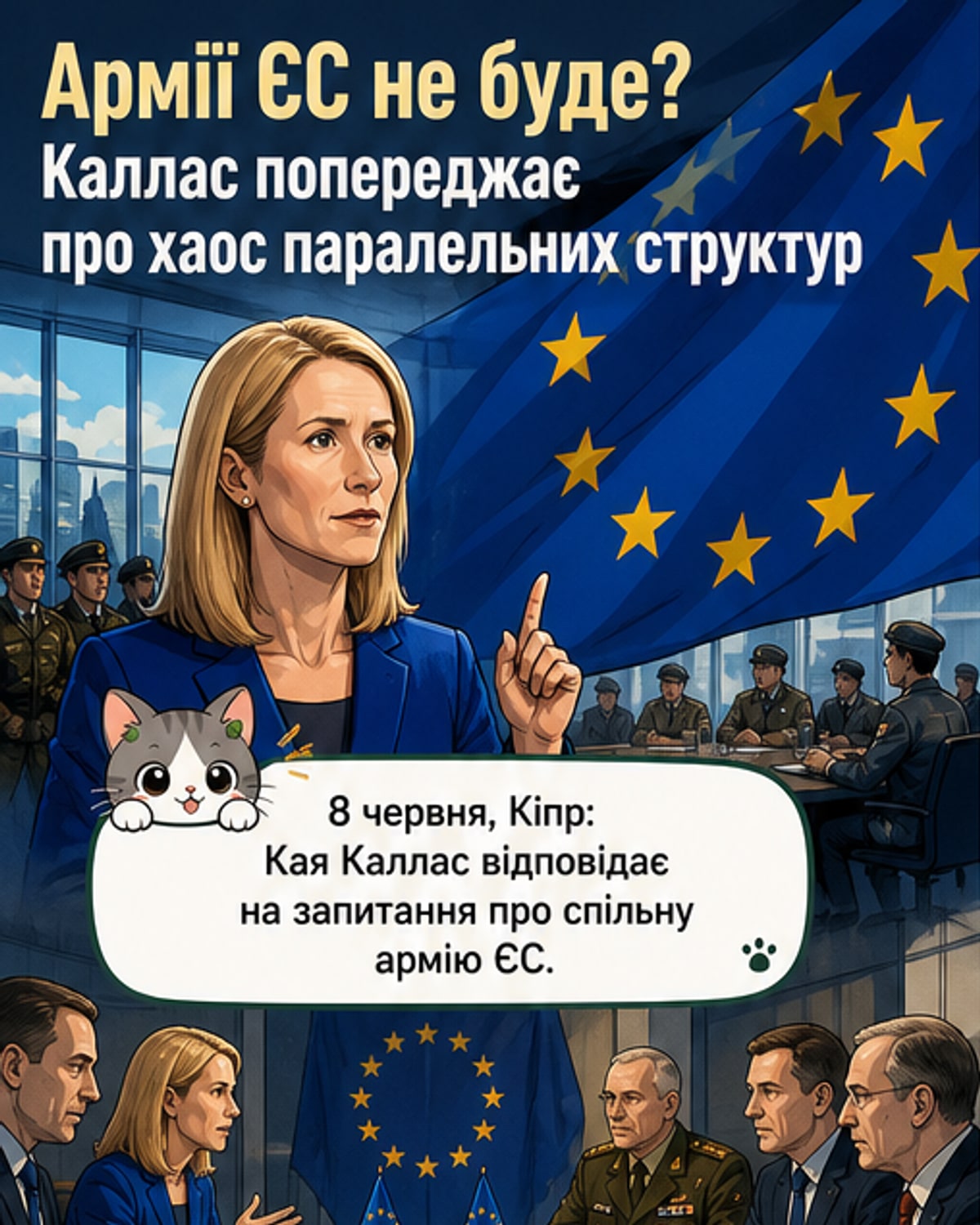 Каллас відкинула ідею єдиної армії ЄС