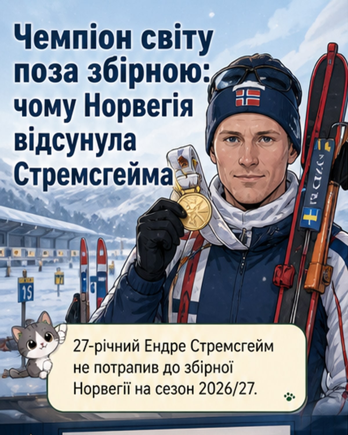 Чемпіона Норвегії, що писав «Слава Україні», вигнали зі збірної