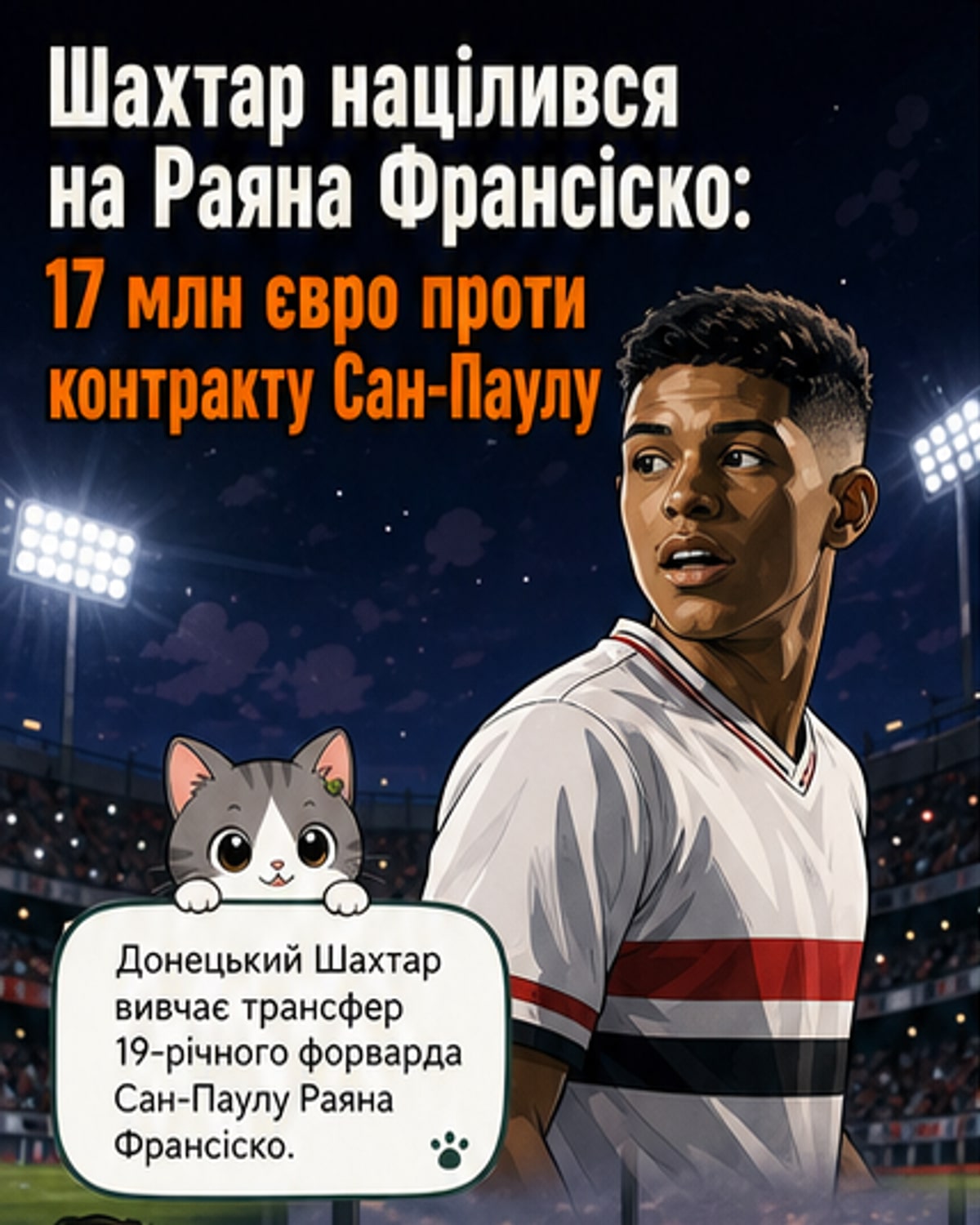 Шахтар цікавиться молодим бразилецьким форвардом