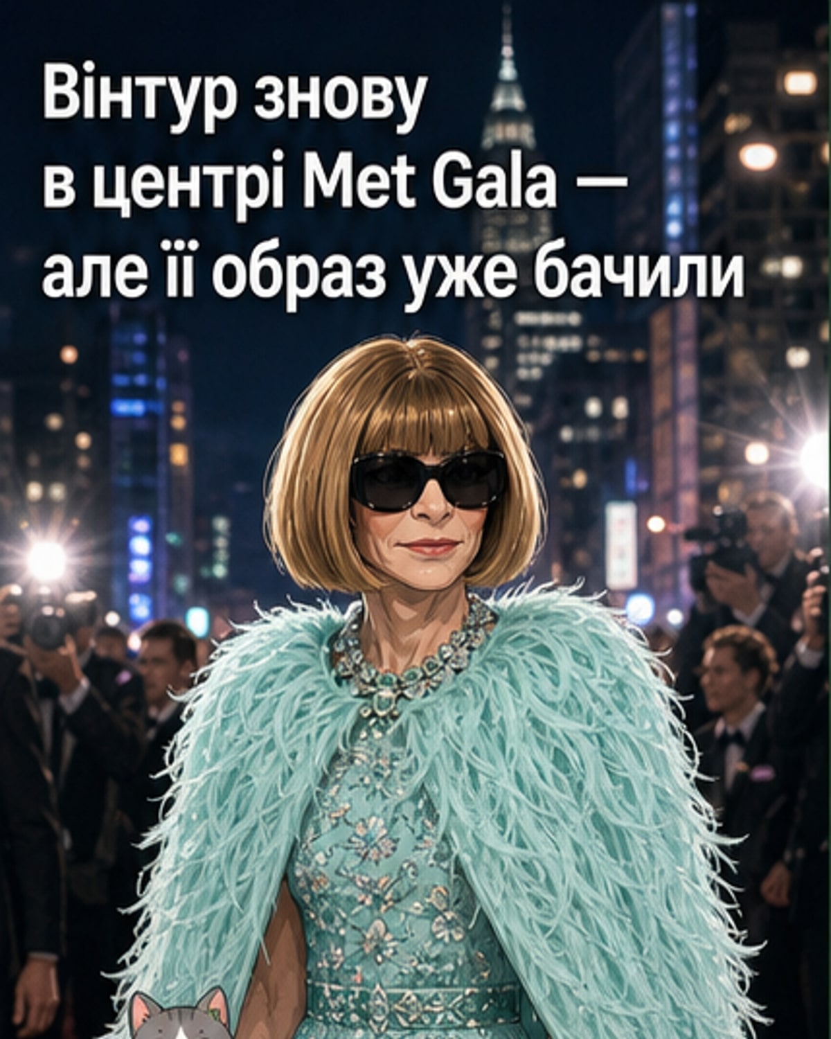 Анна Вінтур повторила образ Met Gala