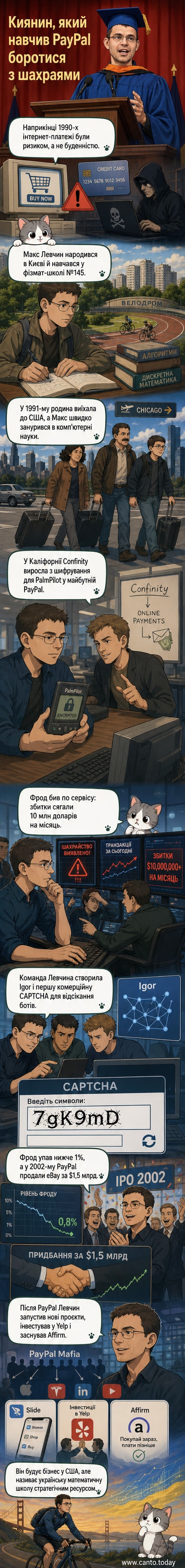 Макс Левчин на виступі перед випускниками Університету Іллінойсу — засновник PayPal та Affirm, український програміст, що змінив фінтех.
