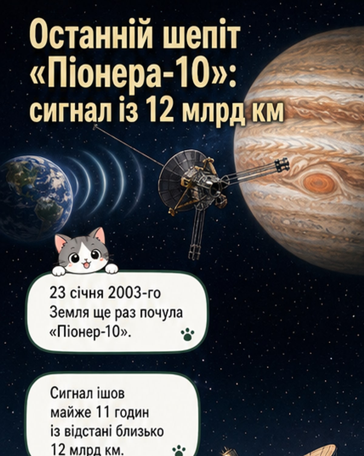 Останній сигнал «Піонера-10»