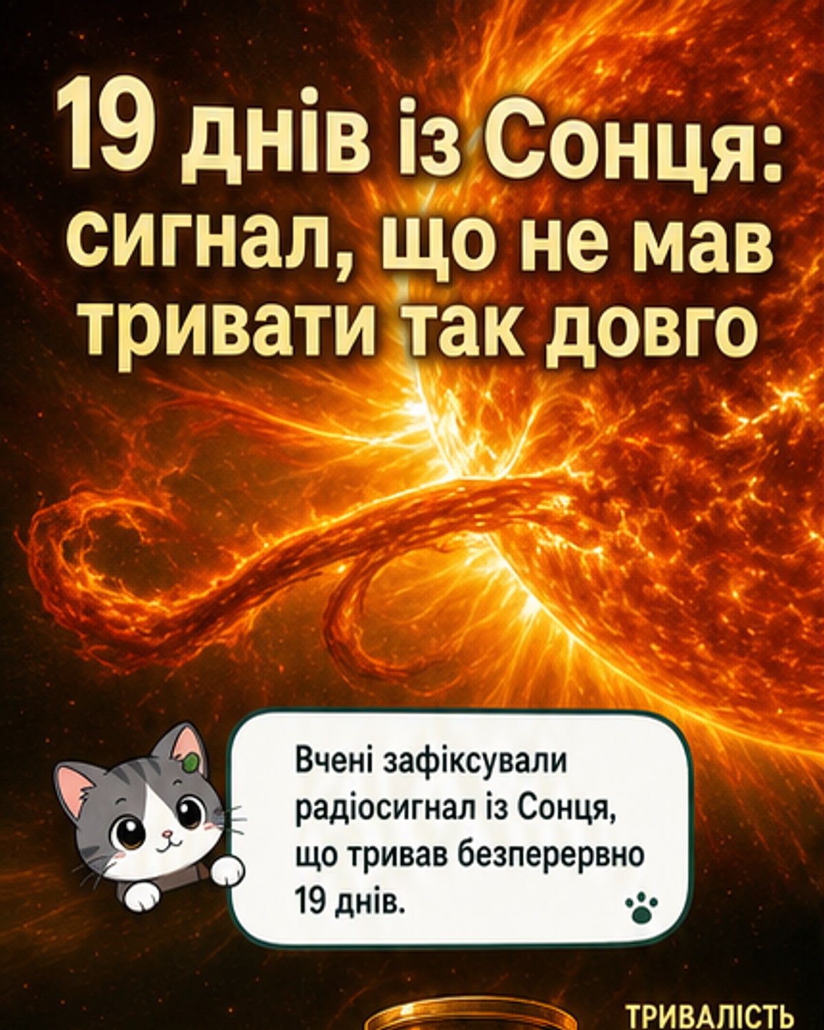 19 днів безперервного сигналу з Сонця