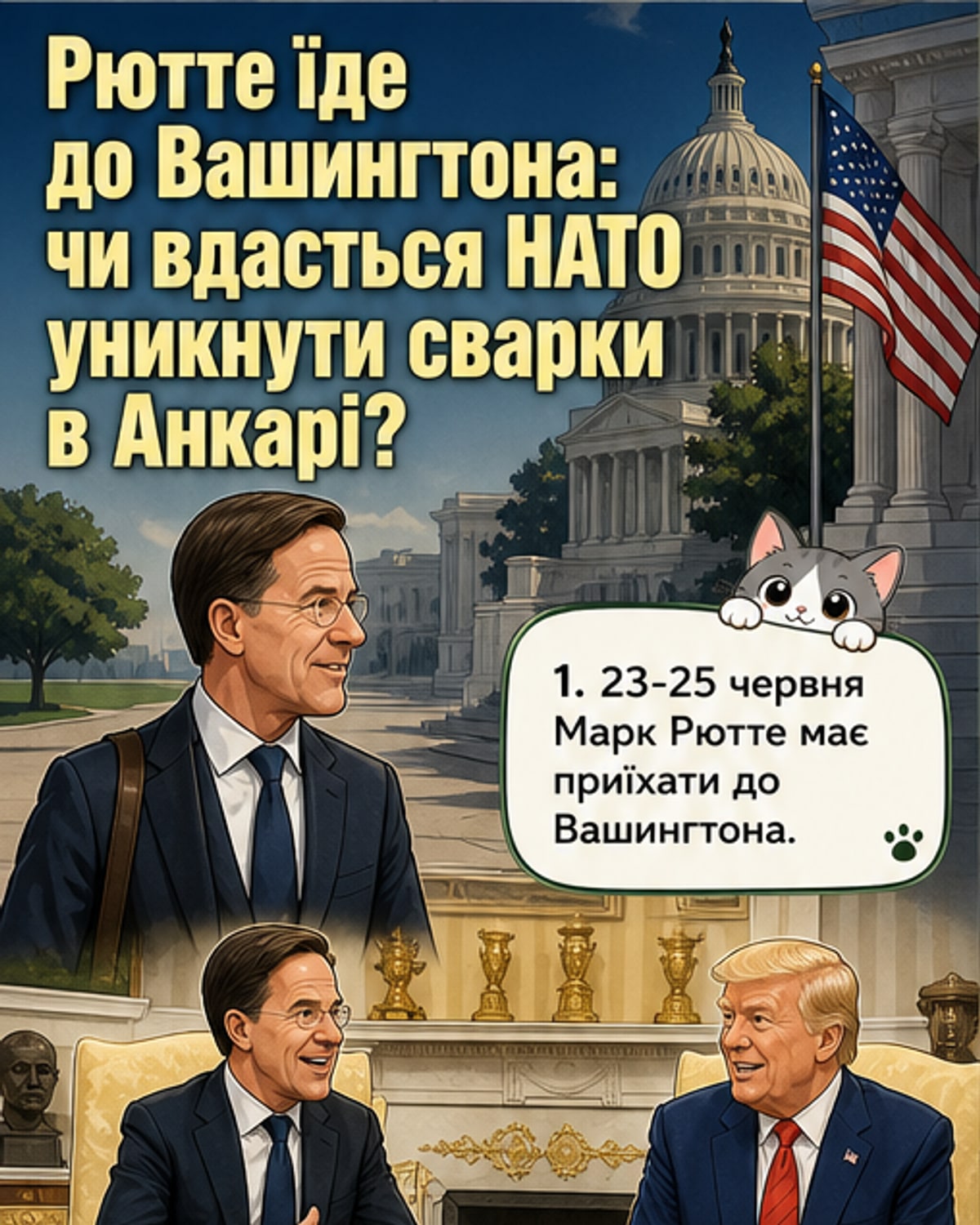 Генсек НАТО їде до США перед самітом в Анкарі