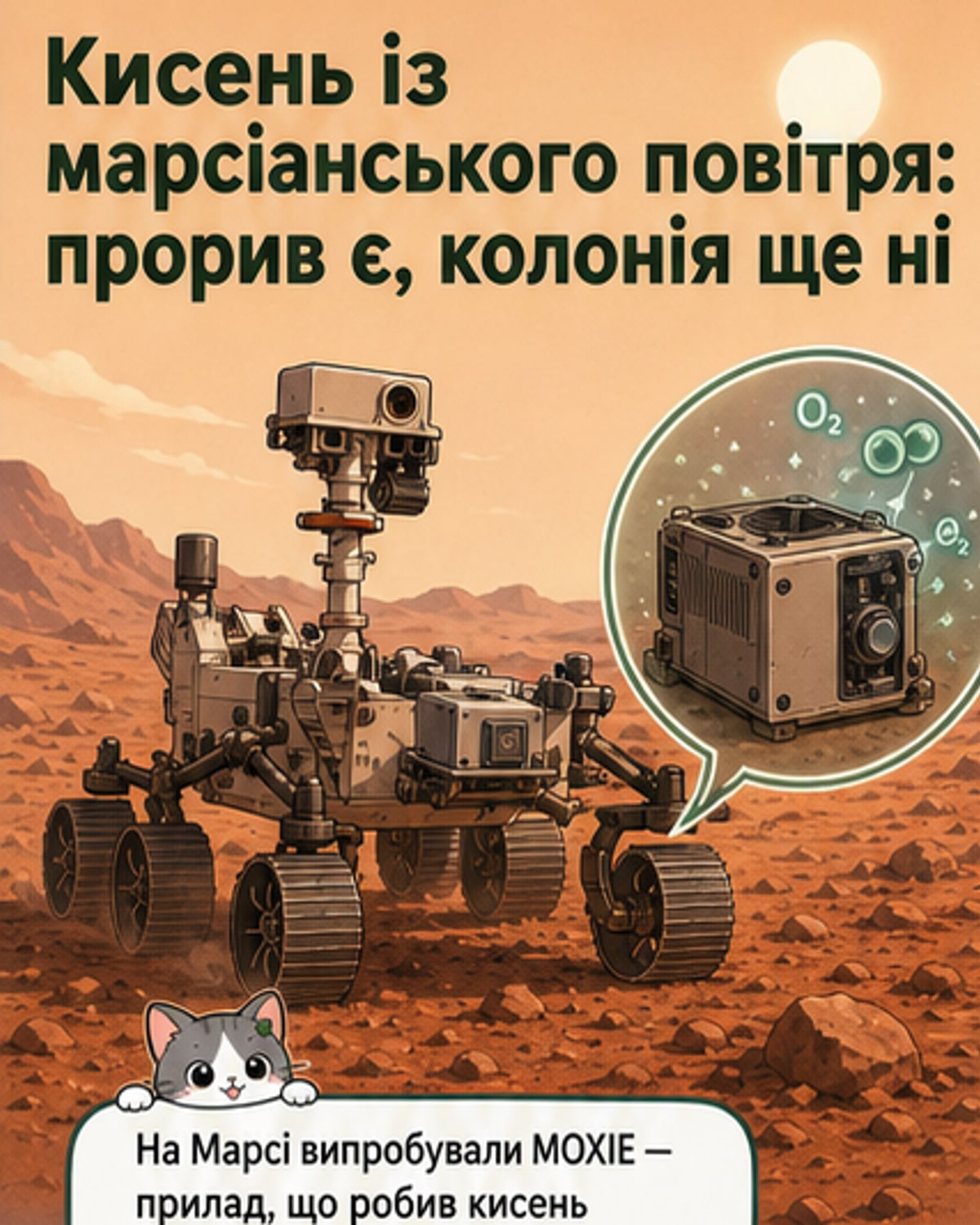 Виробили кисень на Марсі
