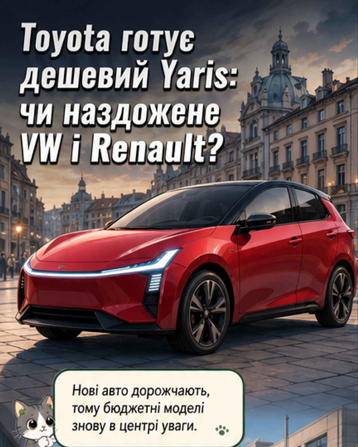 Новий Toyota Yaris 2028 змагатиметься за бюджетний ринок
