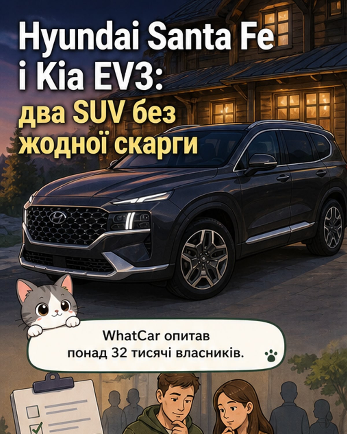 Найнадійніші кросовери: Hyundai та Kia на першому місці