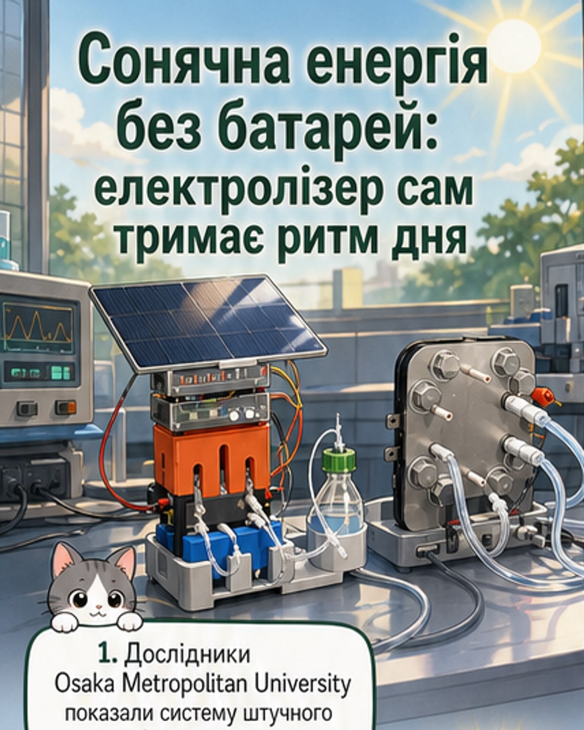 Енергія сонця без батарей