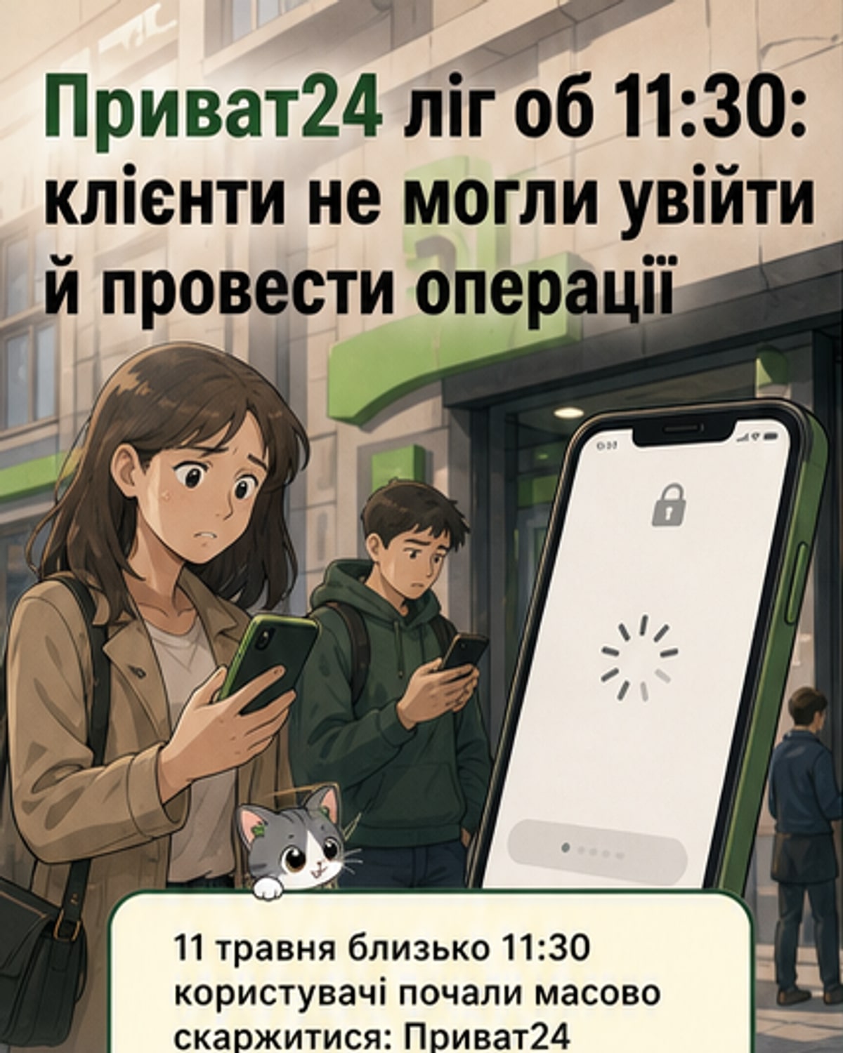 У Приват24 масштабний збій