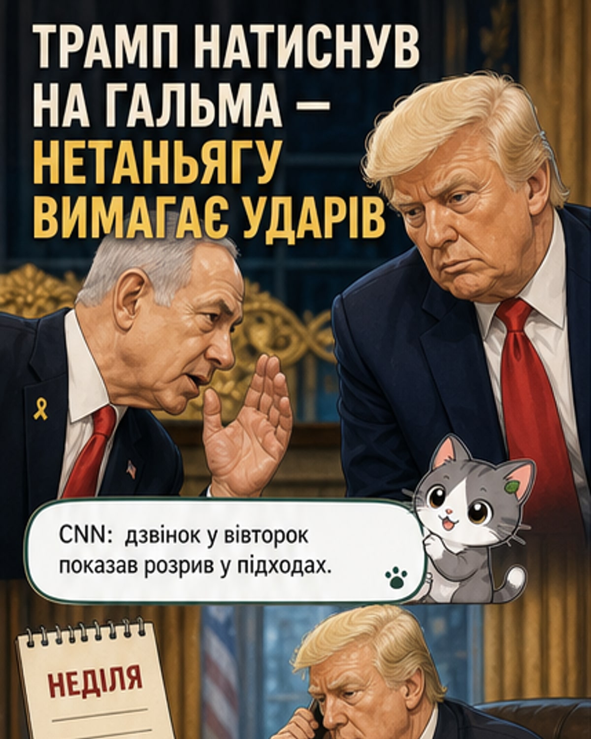 Трамп і Нетаньяху — розбіжності щодо Ірану