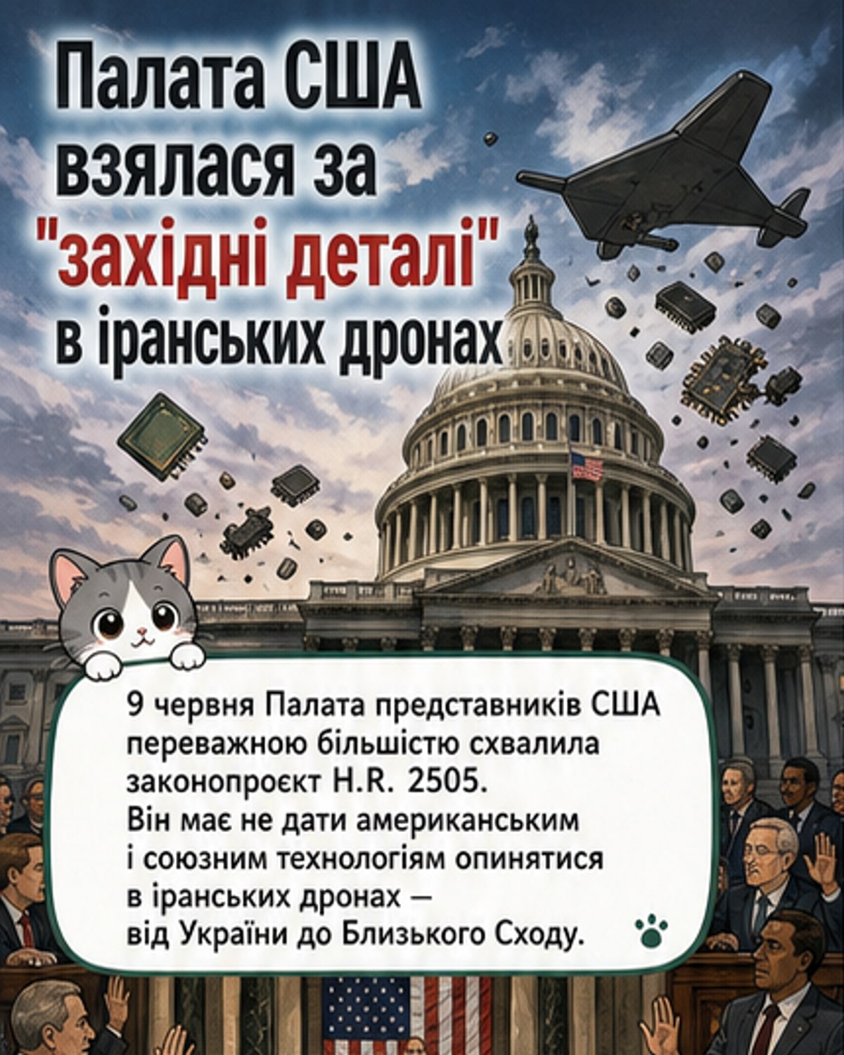 Конгрес США схвалив закон проти іранських дронів